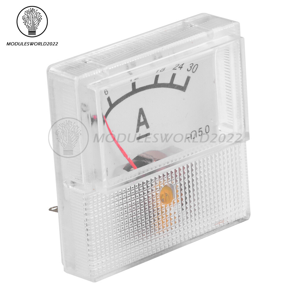 91C16 Pointer Type DC Ammeter Current Measuring Instrument 10A 20A 30A 50A