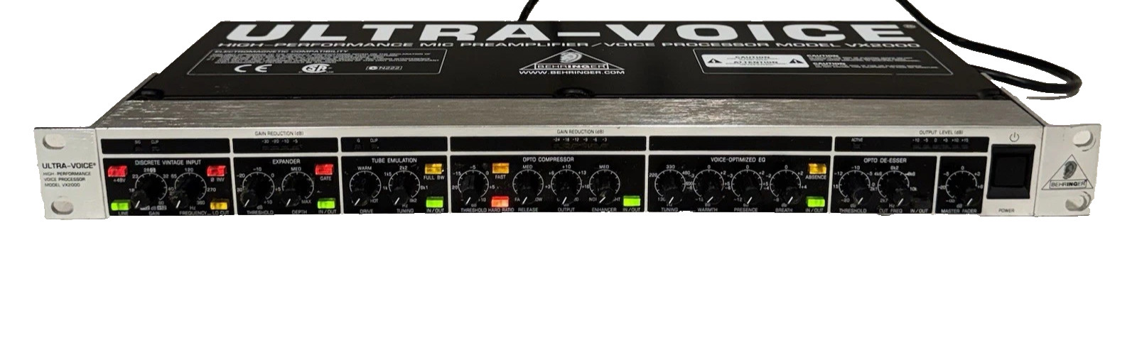 Behringer VX2000 Ultra-Voice Pro Mic Preamp / Voice Processor