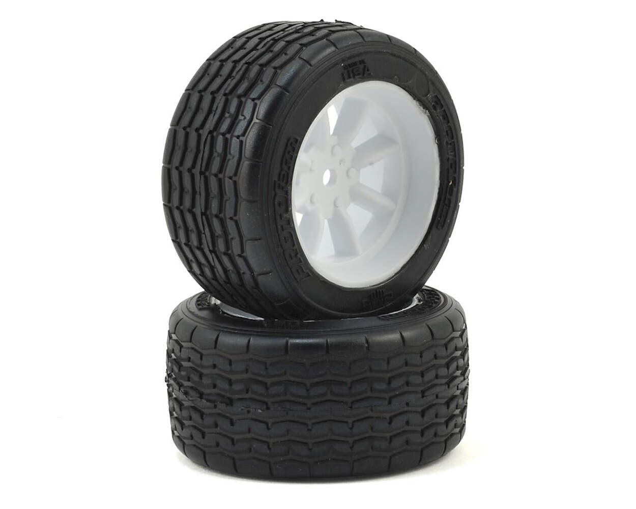 Protoform VTA Rear Tires 31mm Mounted White Wheels (2) [PRM1013917]