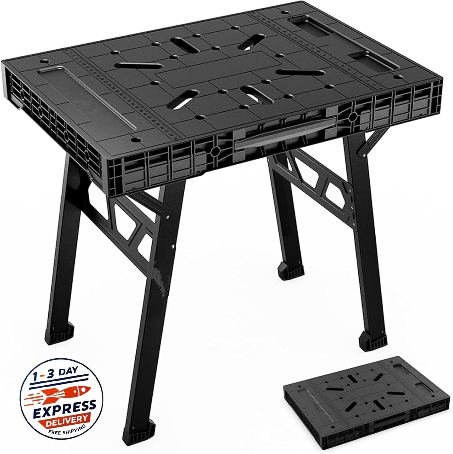 Banco de trabajo plegable, mesa de trabajo portátil de fácil acceso, 86 cm
