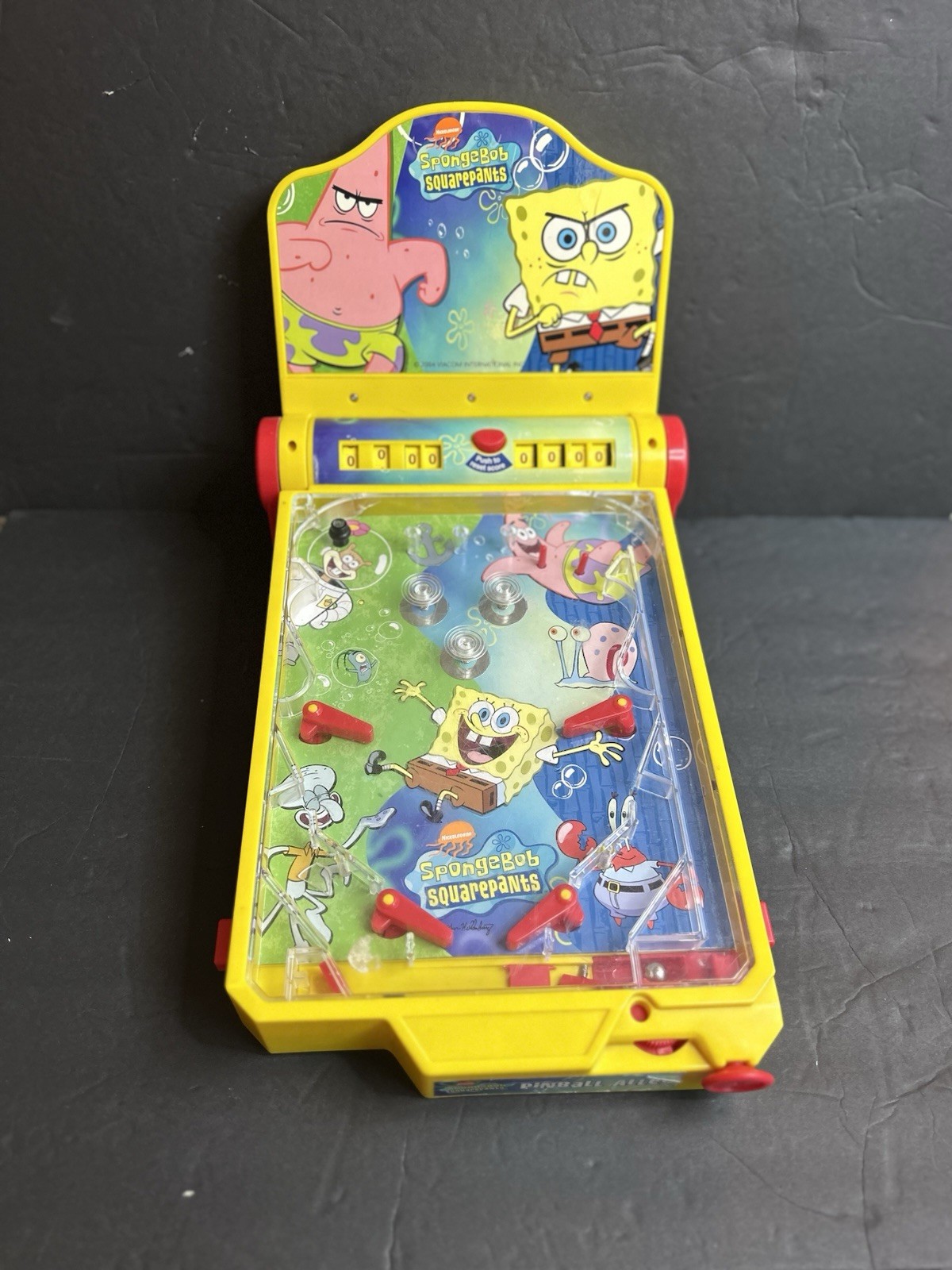 2004 SpongeBob SquarePants Pinball Alley Tabletop Game  Working Vintage