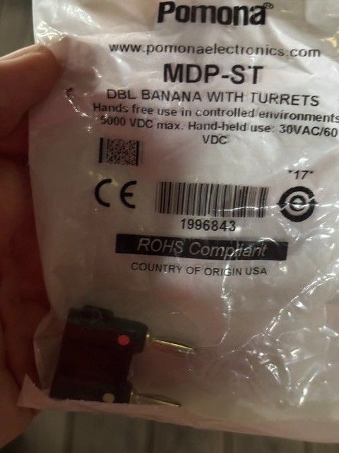 MDP-ST POMONA DOUBLE BANANA PLUG NEW IN STOCK