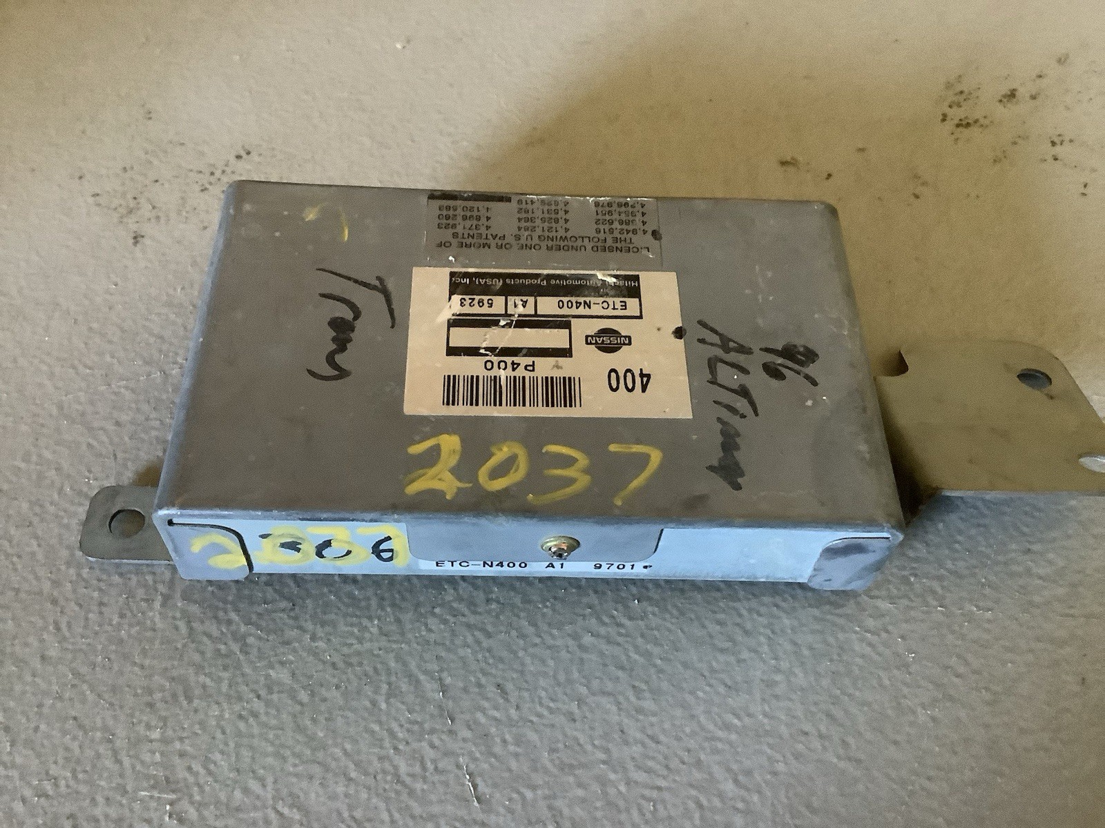 Nissan Altima ETC-N400 A1 Transmission Control Module ((R3-2037))