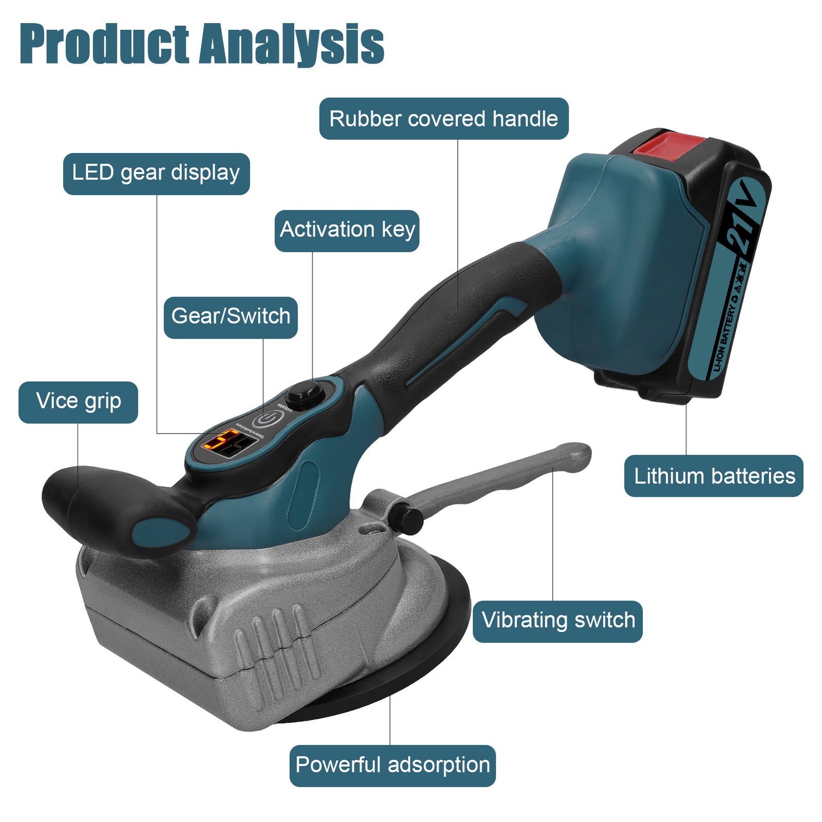 21V Automatic Tile Tiling Machine High Loading Capacity Wall Floor Tiles Laying