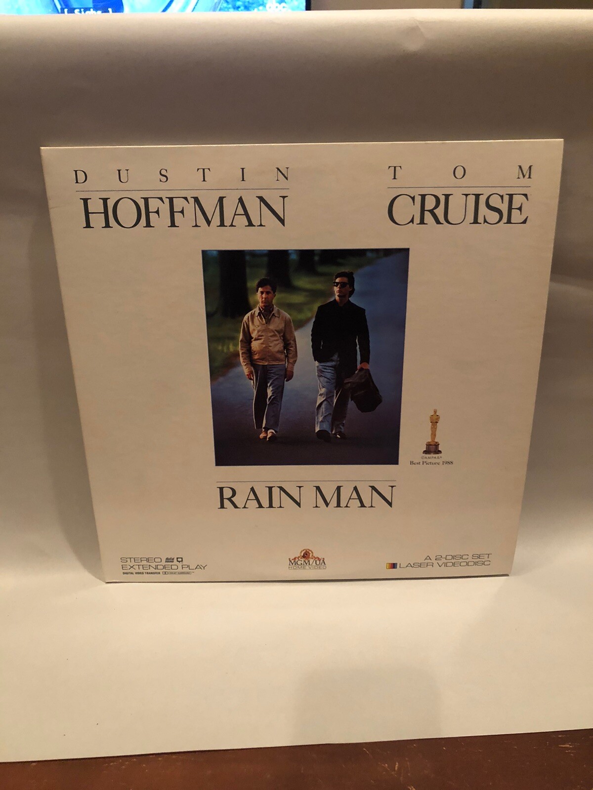 RAIN MAN 2 DISC SET LASER VIDEODISC Dustin Hoffman Tom Cruise