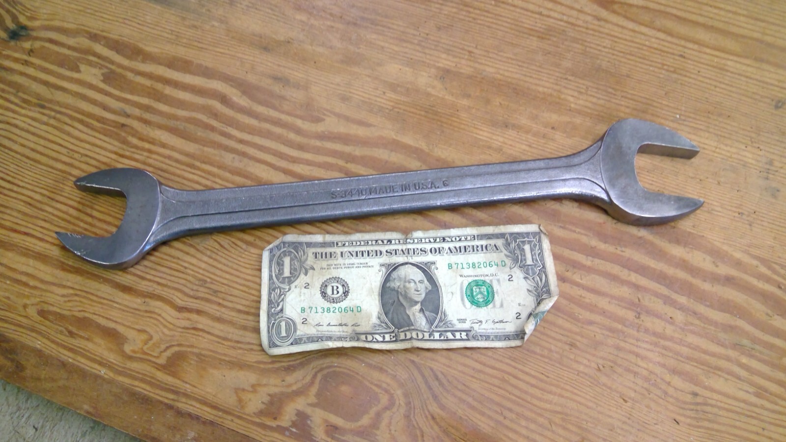 Vintage Blue Point Supreme S 3440 Open End Wrench 1 1/16 - 1 1/4