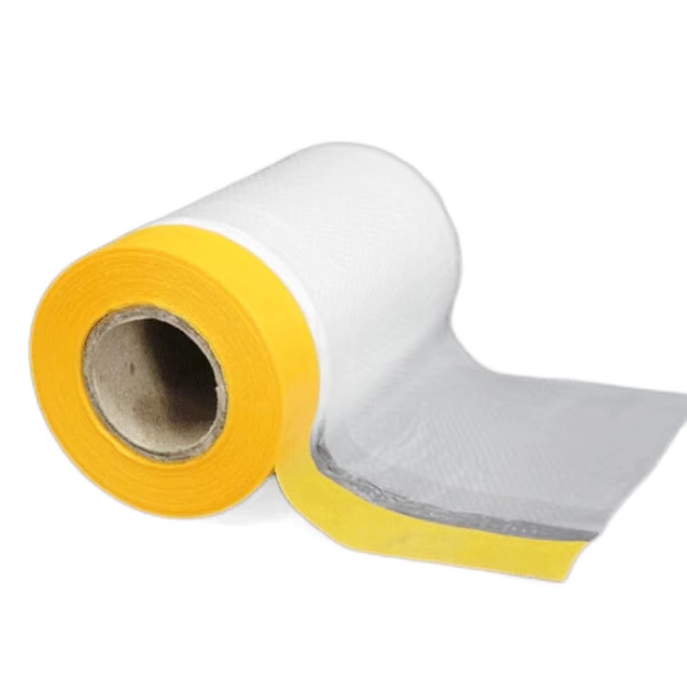 Pre-Taped Masking Film for Painting Painters Plastic Sheeting with Automotive Pa