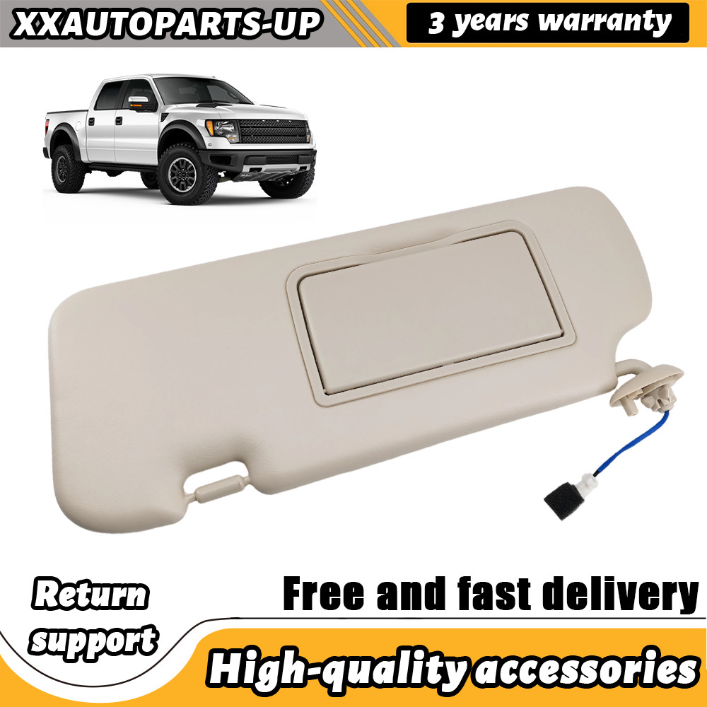 NEW For 2012-2016 Honda CR-V Left Driver Side Beige Sun Visor W/ Light & Mirror