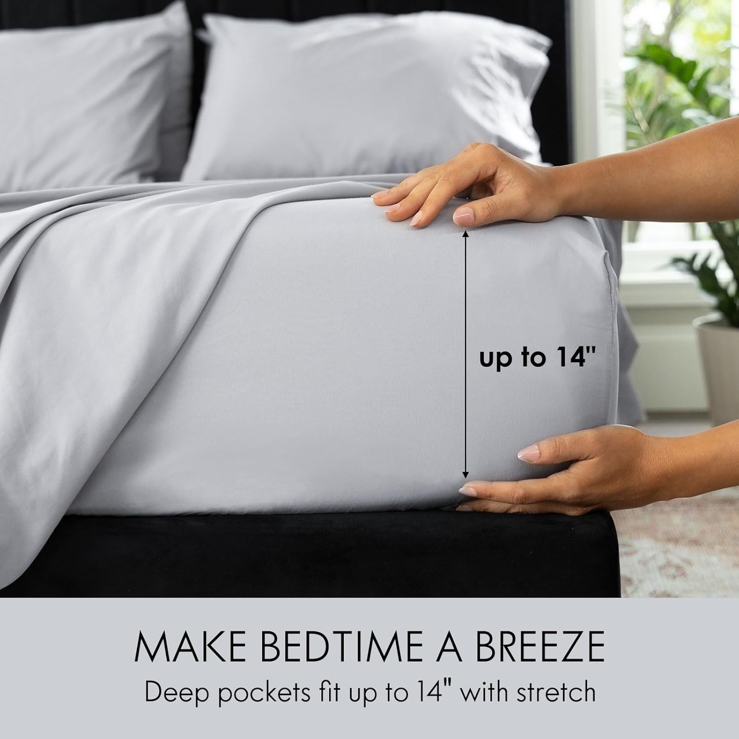 ClevaHome Queen Size Sheets 6 Piece Soft Breathable Luxury Bed Sheet Set