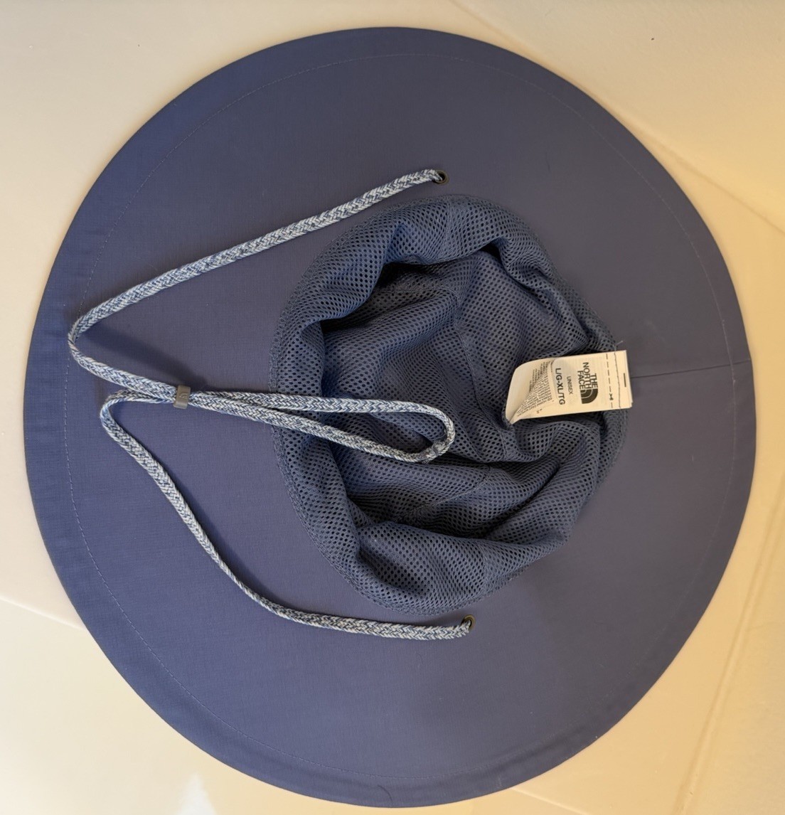 The North Face Blue Nylon Wide Brim Hat Camping Hiking