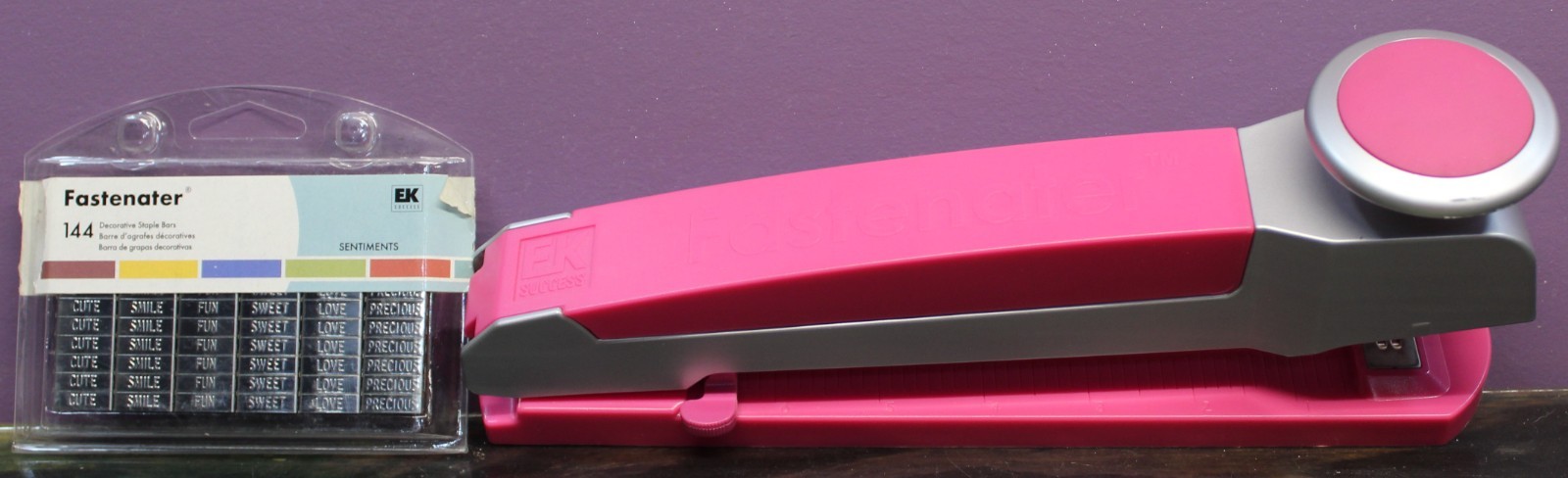 EK Success Fastenater Decorative Bar Stapler 48 Decorative Staple Bars "EKFST05"