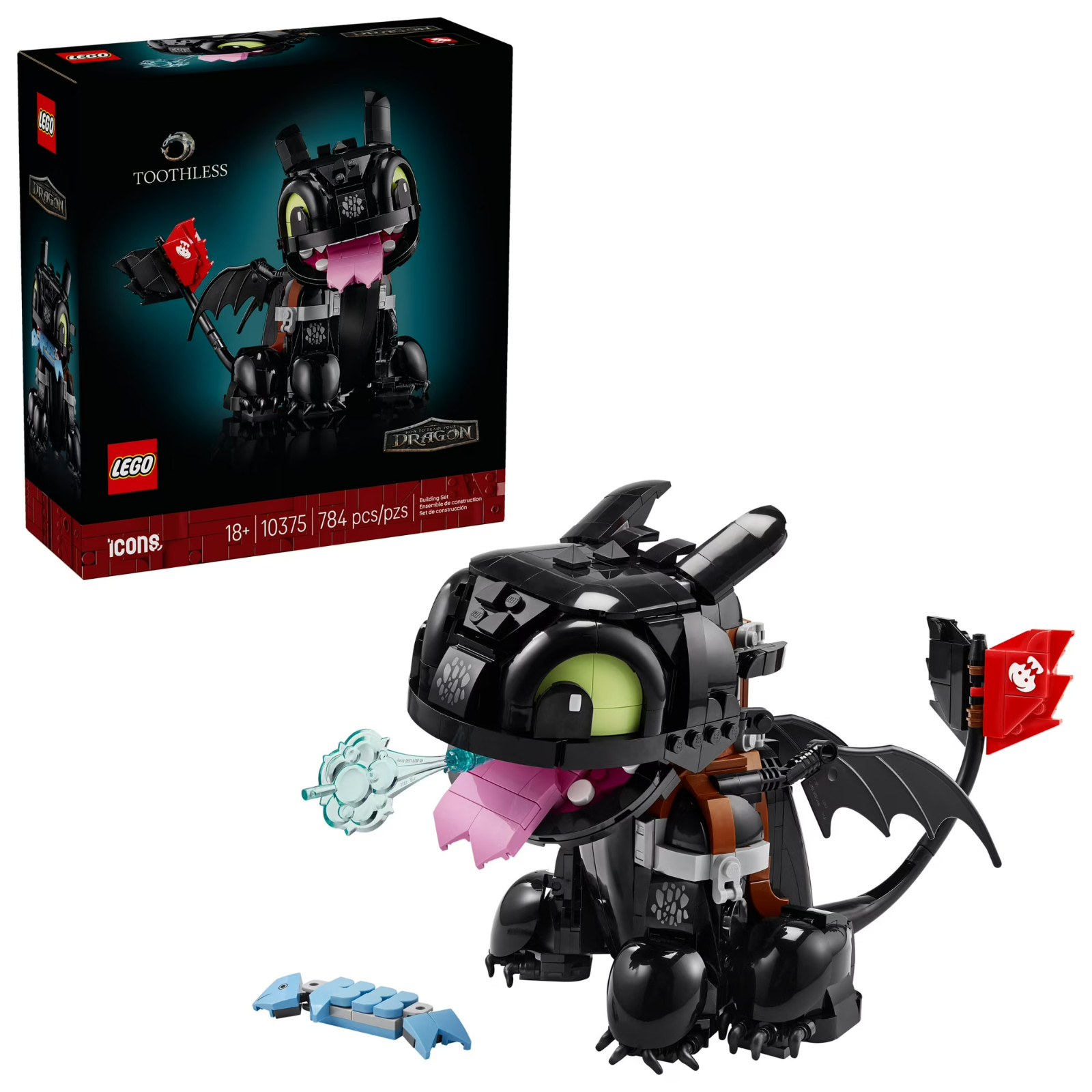 Icons How to Train Your Dragon: Toothless Building Set for Adults