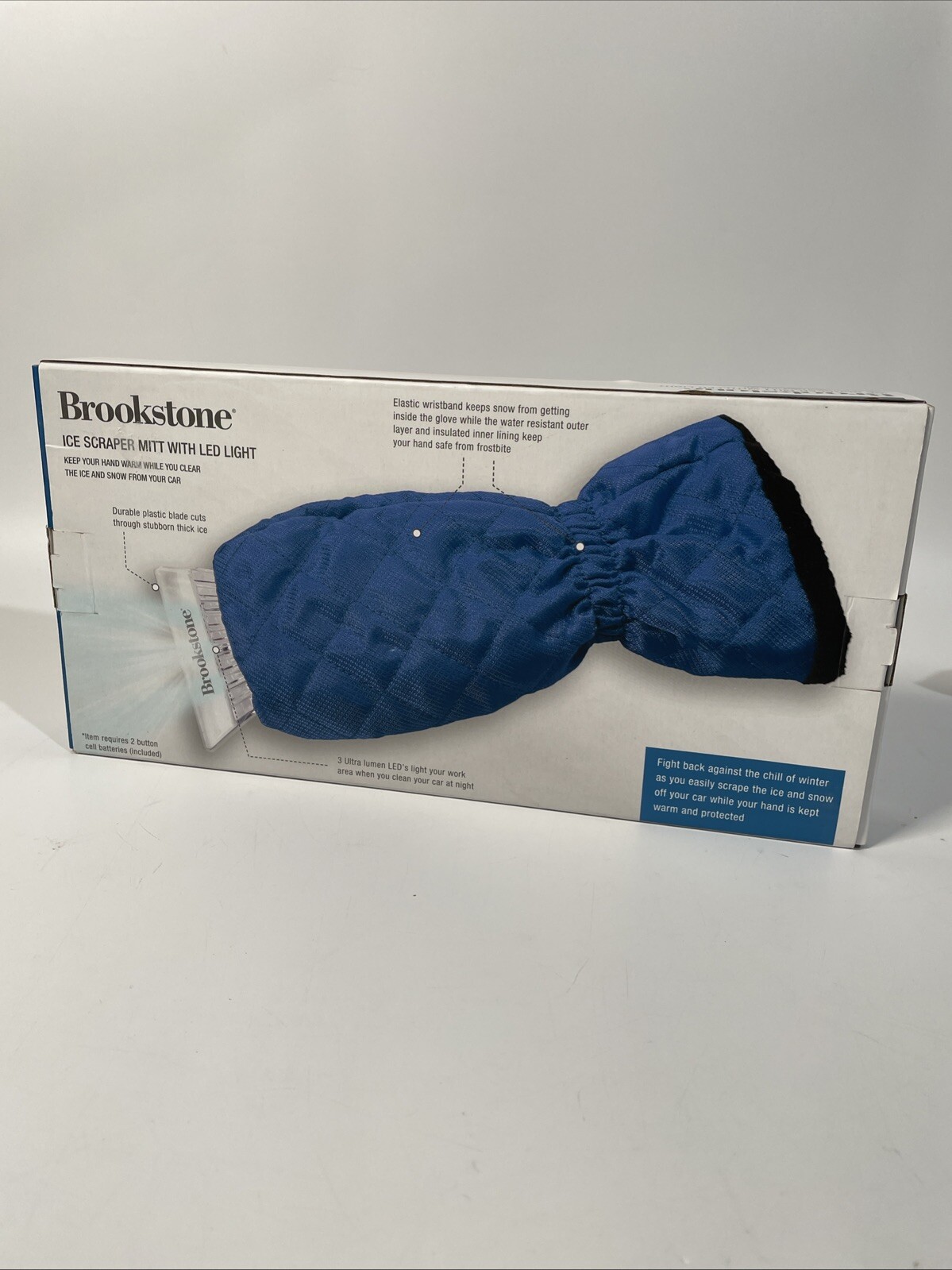 Brookstone Ice Scraper w/ LED Light - New In Box