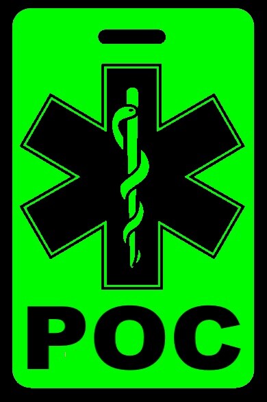 Hi-Viz Green POC Bag Tag