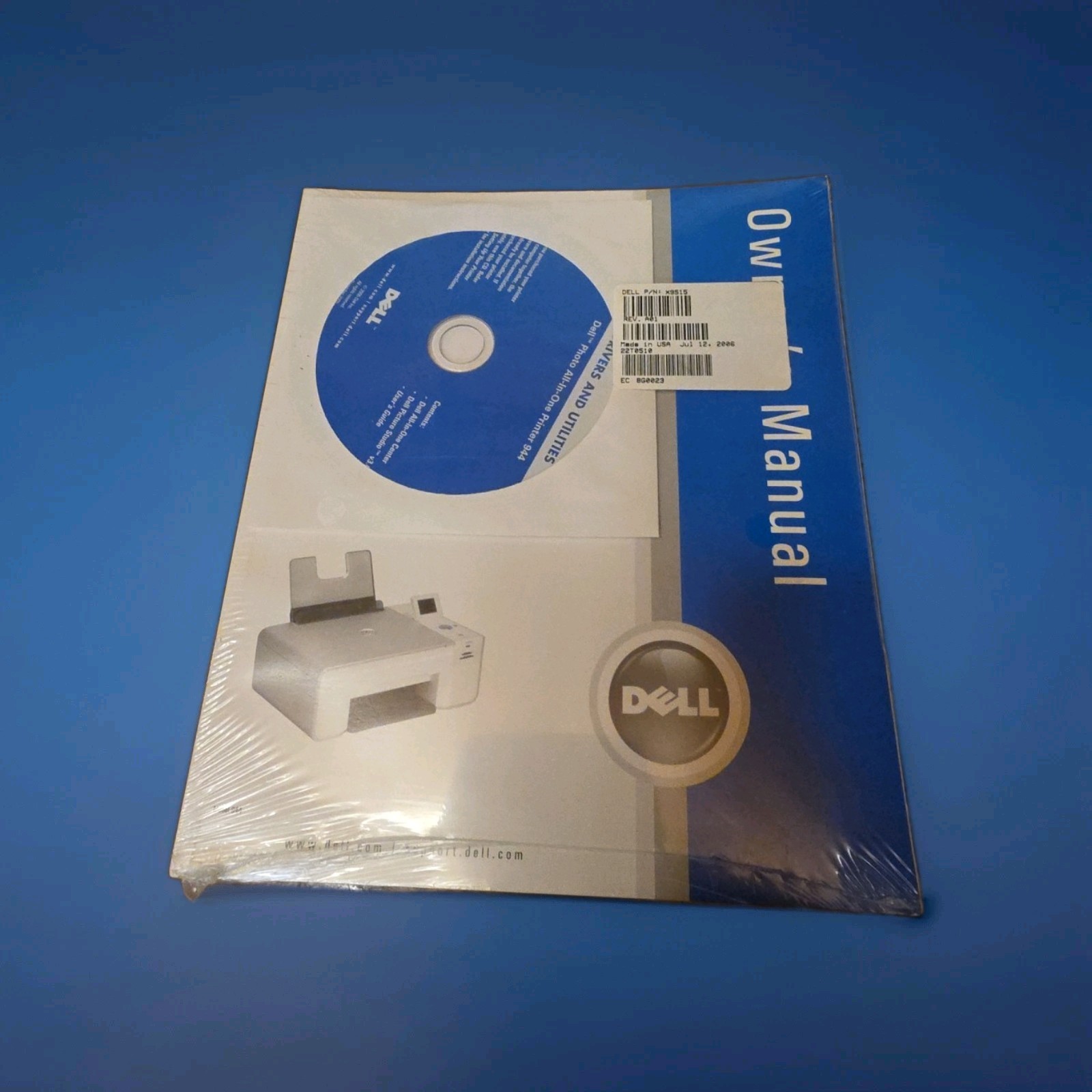 New - Dell All-in-one Printer 944 Owner's Manual, Driver's & Utilities CD Sealed