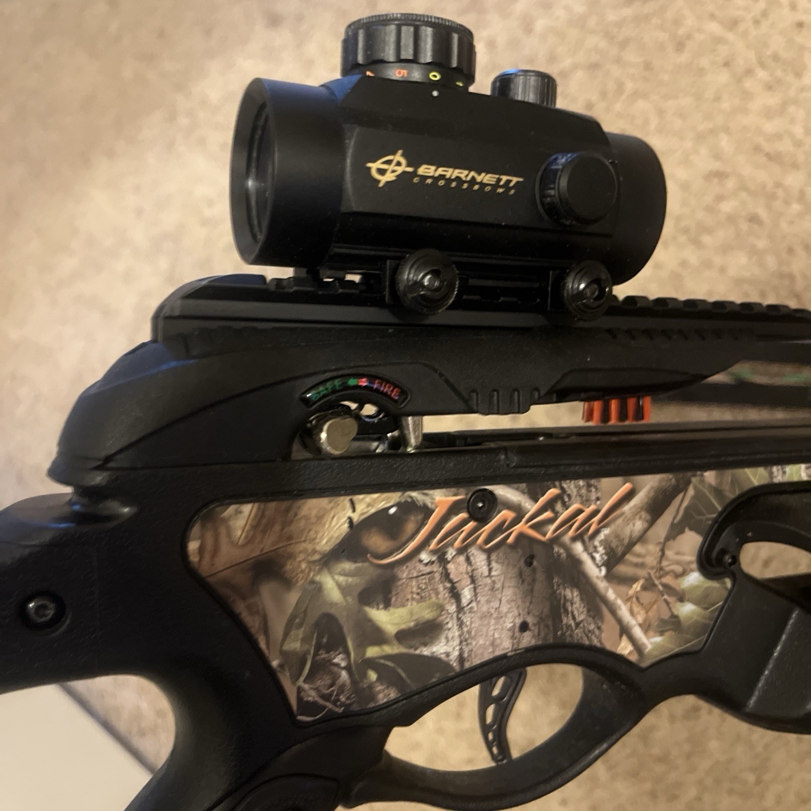 61102 Barnett Jackal Crossbow Camo with Target