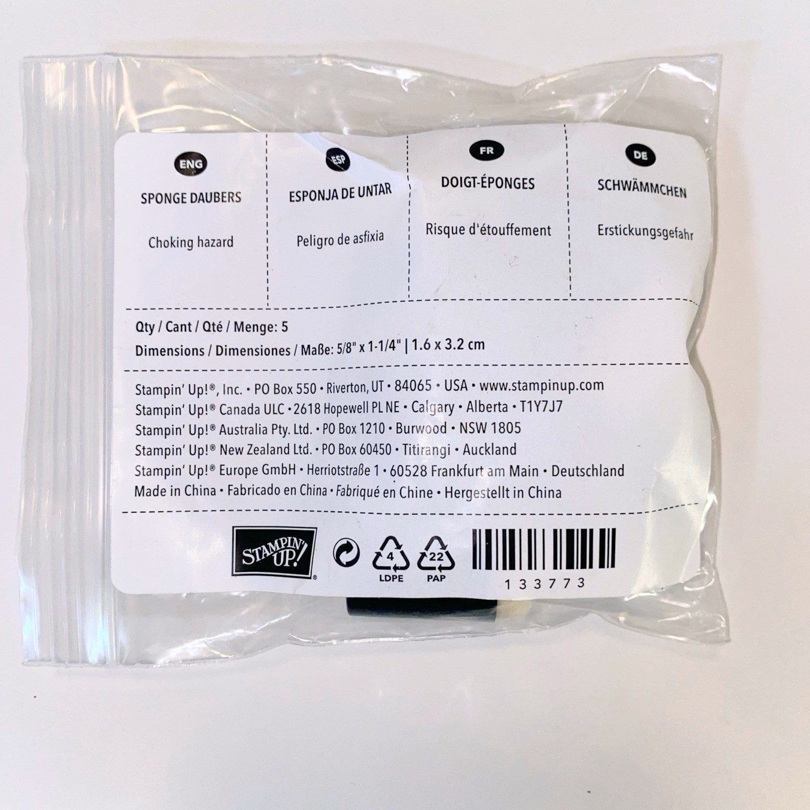 Stampin' Up! Pack Of 5 Sponge Daubers #133773