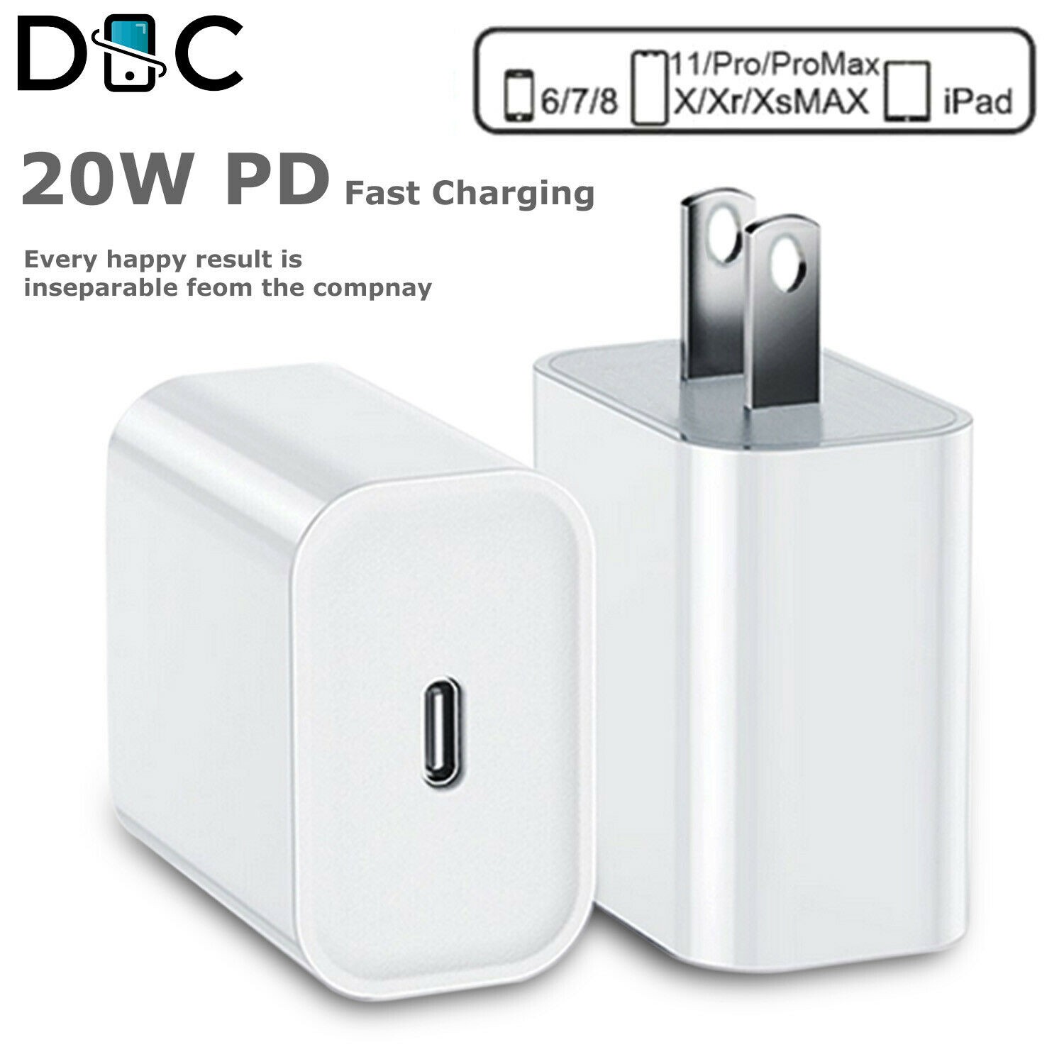 NEW 20W PD USB-C Fast Charger Wall Charger Adapter For Samsung S25 S24 S22 S23