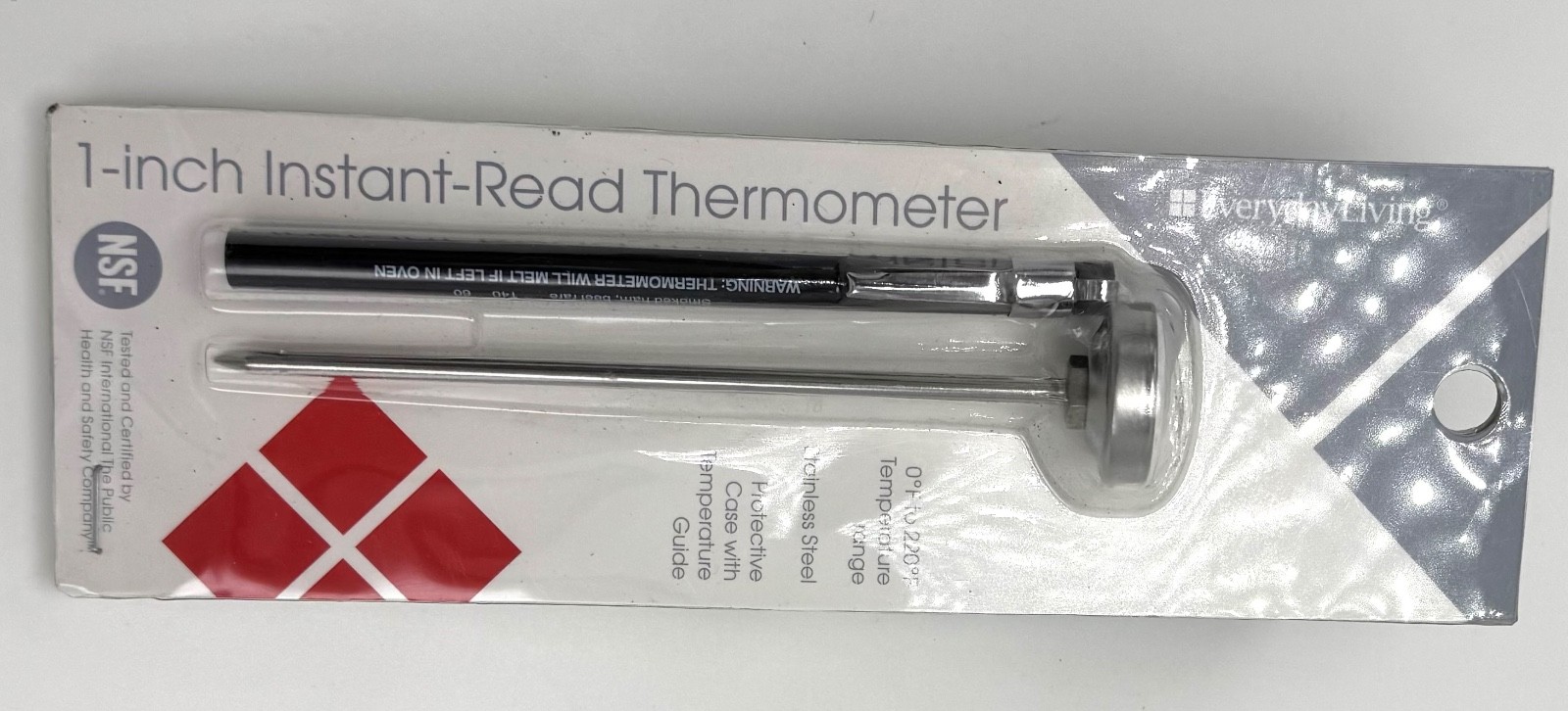 Everyday Living 1-In. Stainless Steel Meat Thermometer NSF Certified