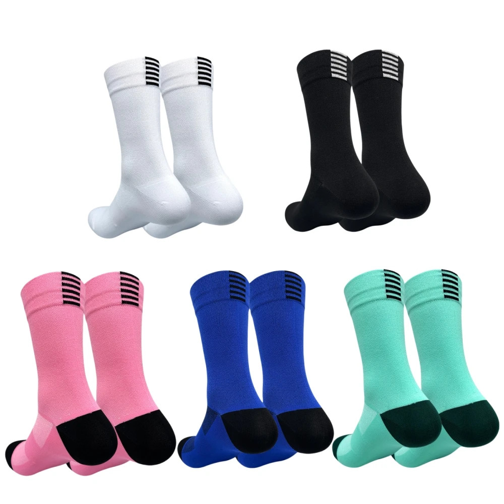 Jing Professional Cycling Socks Long Tube Quick Dry Bike Running Sports Unisex