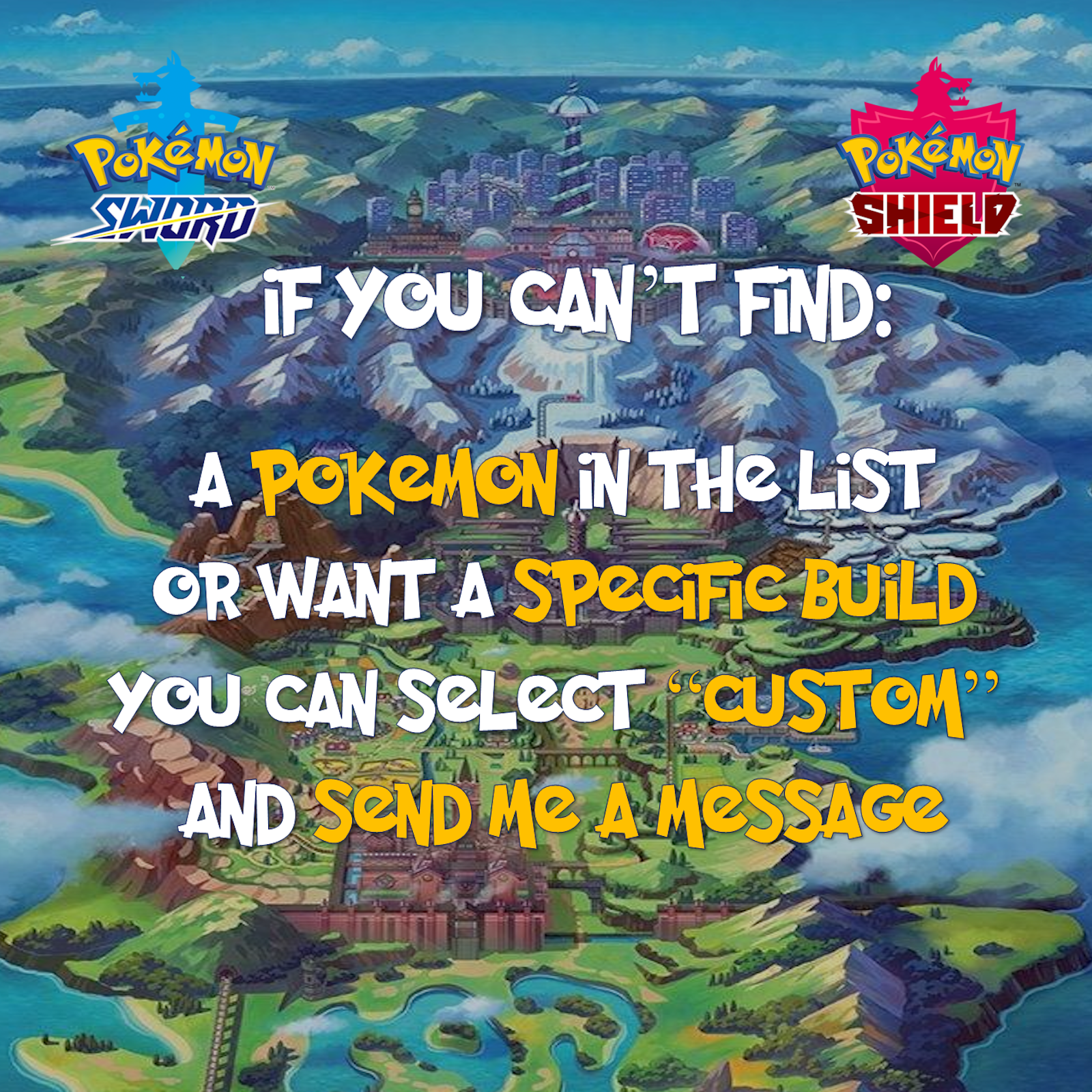 ✨Custom Pokemon Egg ✨Shiny ✨ Any 6 IV ✨ Sword and Shield