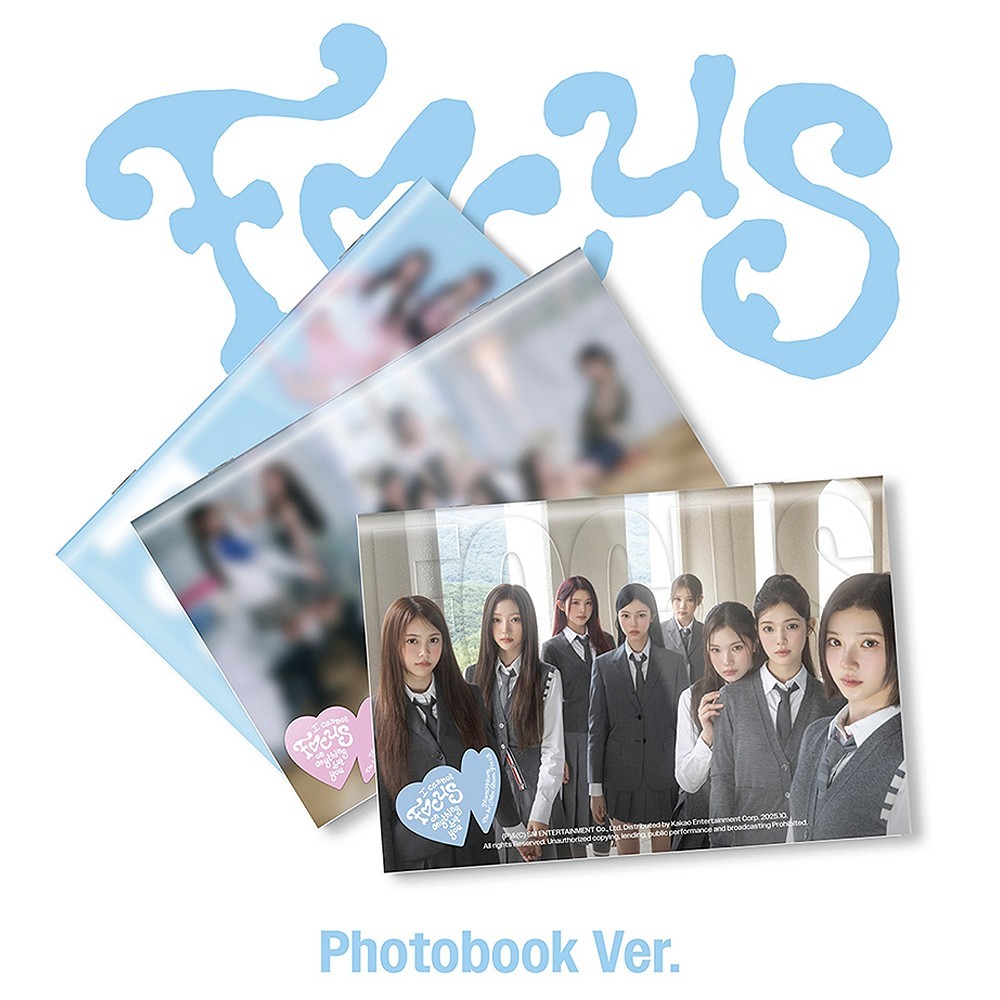 HEARTS2HEARTS FOCUS 1st Mini Album PHOTO BOOK Ver./CD+Book+Sticker+3 Card+Poster