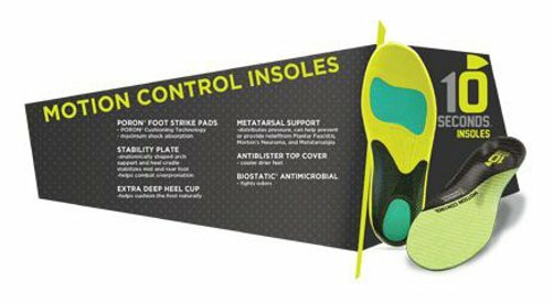 10 Seconds 3210 Motion Control (All Sizes) Orthotic Arch Support Insole System