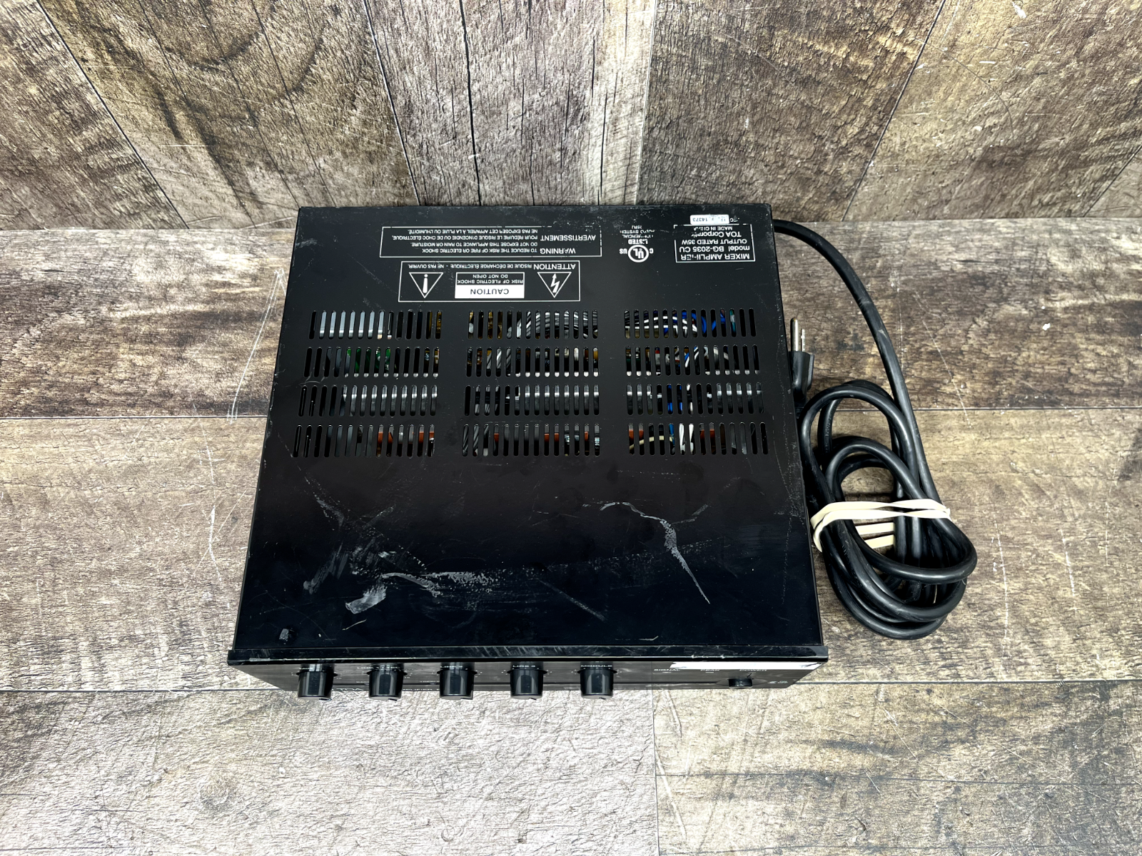 TOA Electronics BG-2035 Mixer Amplifier 35W Unit Only *TESTED WORKING*