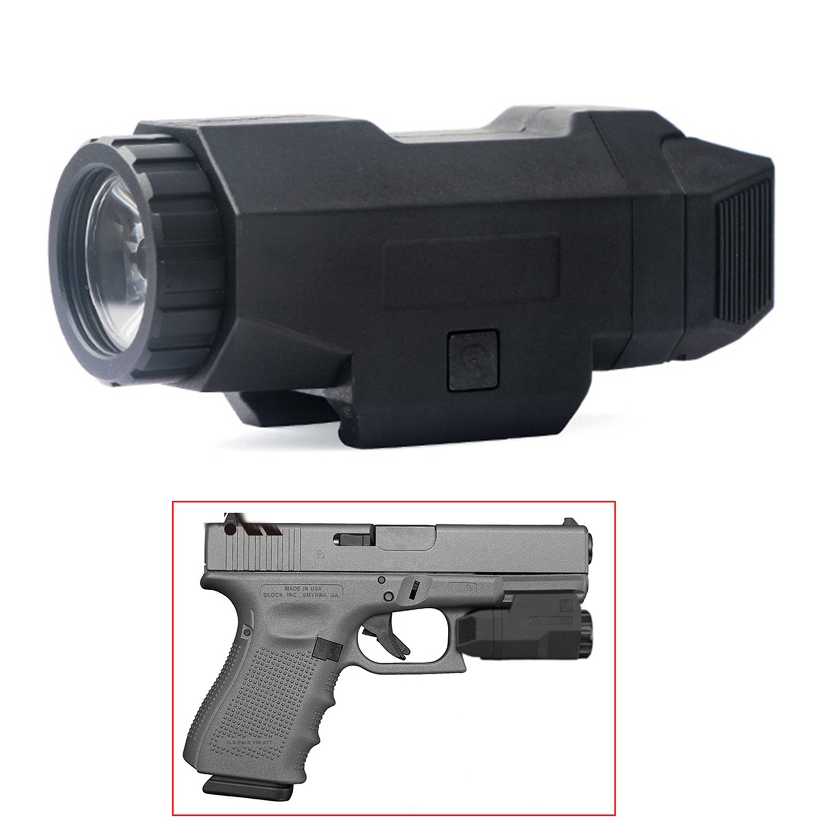 Tactical APL 200 LM Weapon Lamp Light Pistol Multifunction White LED Flashlight