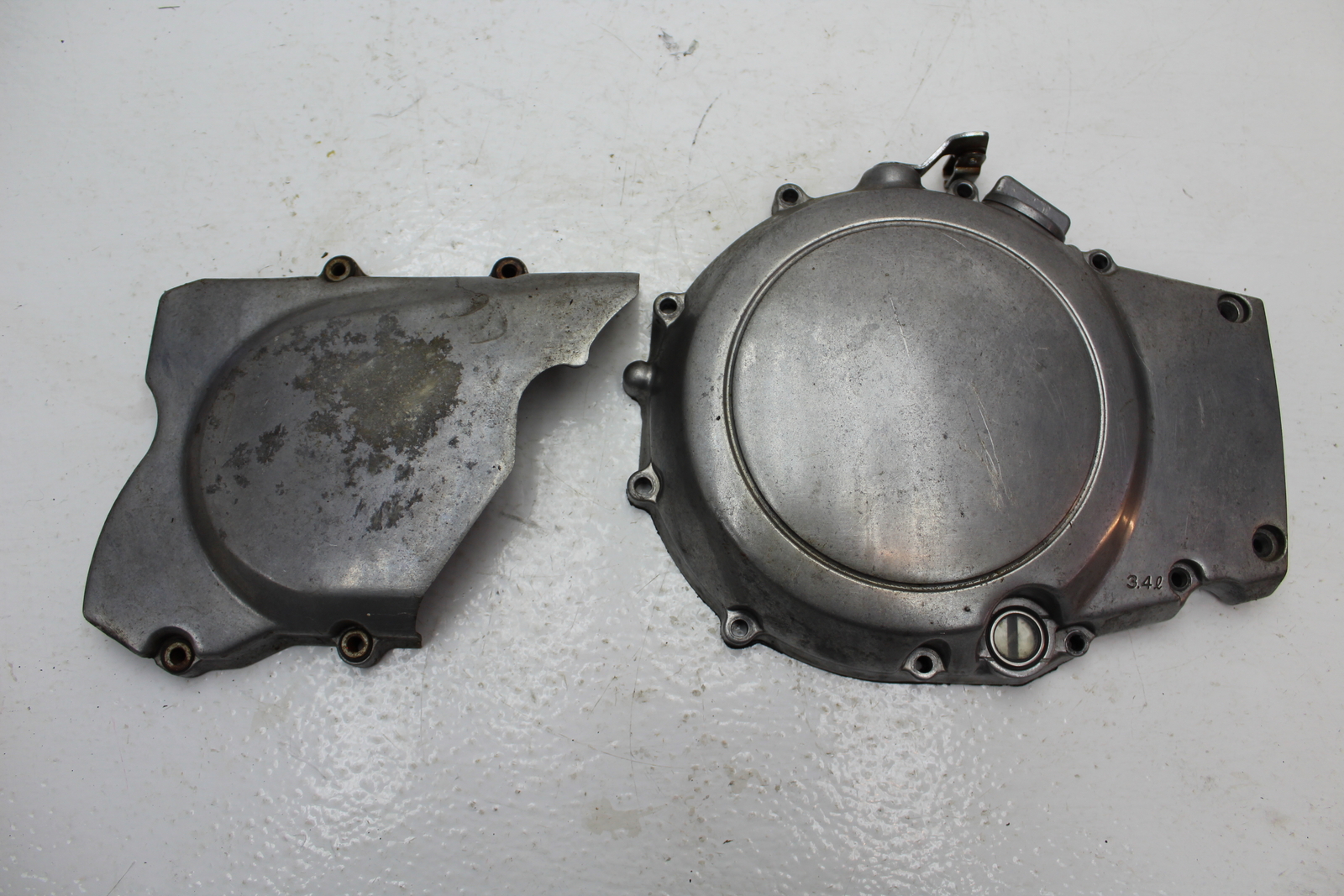 1993 KAWASAKI EN500 VULCAN (#372) CLUTCH LEFT ENGINE COVER RIGHT CHAIN COVER