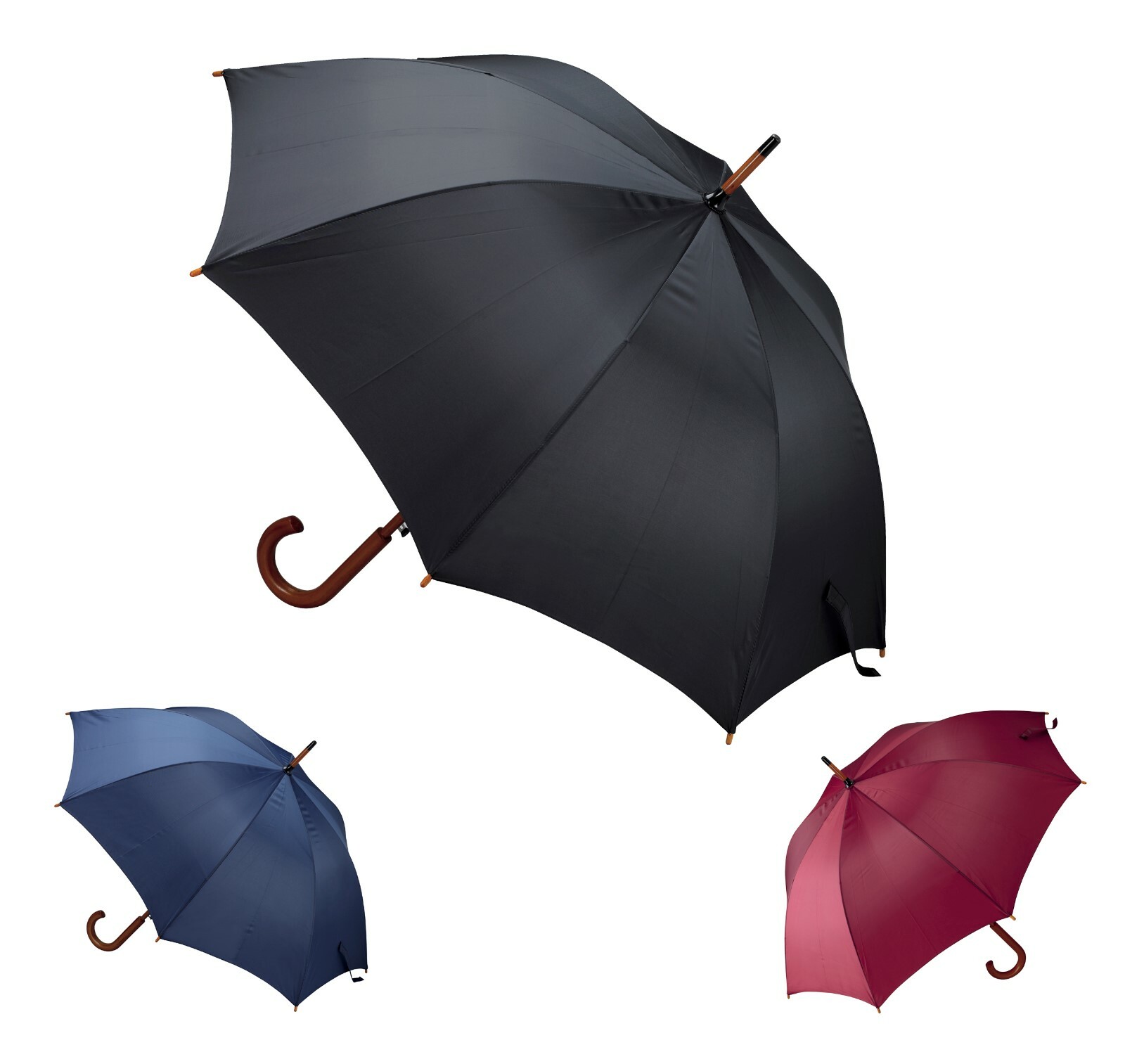 Classic Style Umbrella - wooden grip - Automatic opening Ø106Cm UK and Ireland
