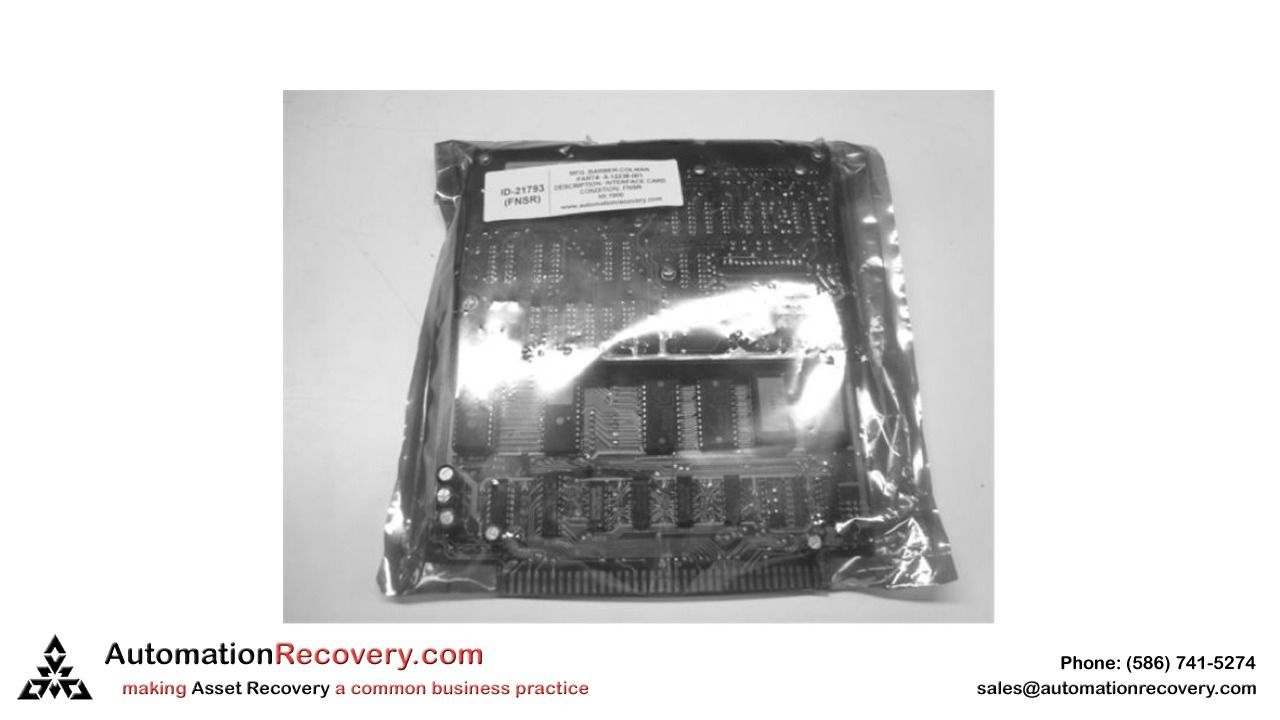 BARBER COLMAN A-12238-001  PRINTER INTERFACE CARD, NEW* #135617
