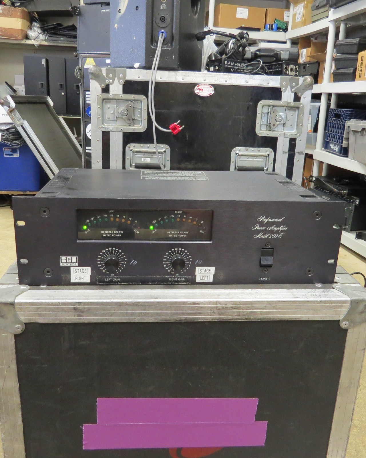 BGW Systems 250 Rack Mount  Dual Channel Pro Power Amplifier 85W @ 8 ohms