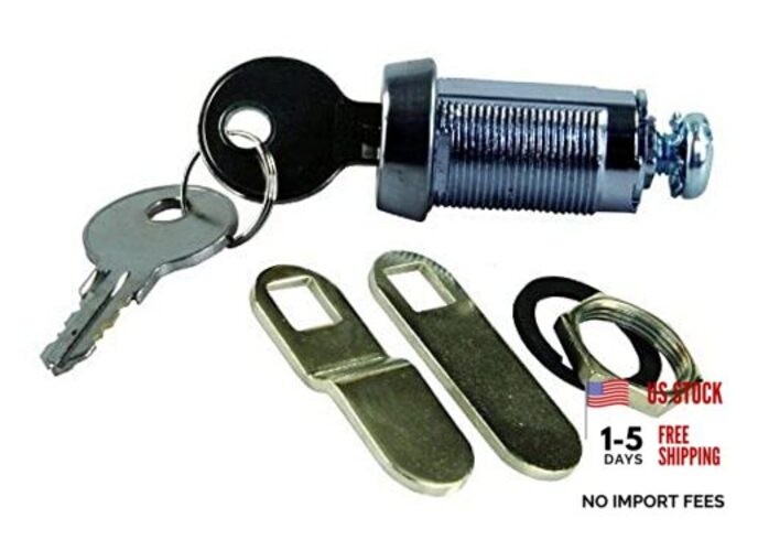 JR Products 00175 Compartment Door Key Lock - 1-1/8" 1-1/8 Inch