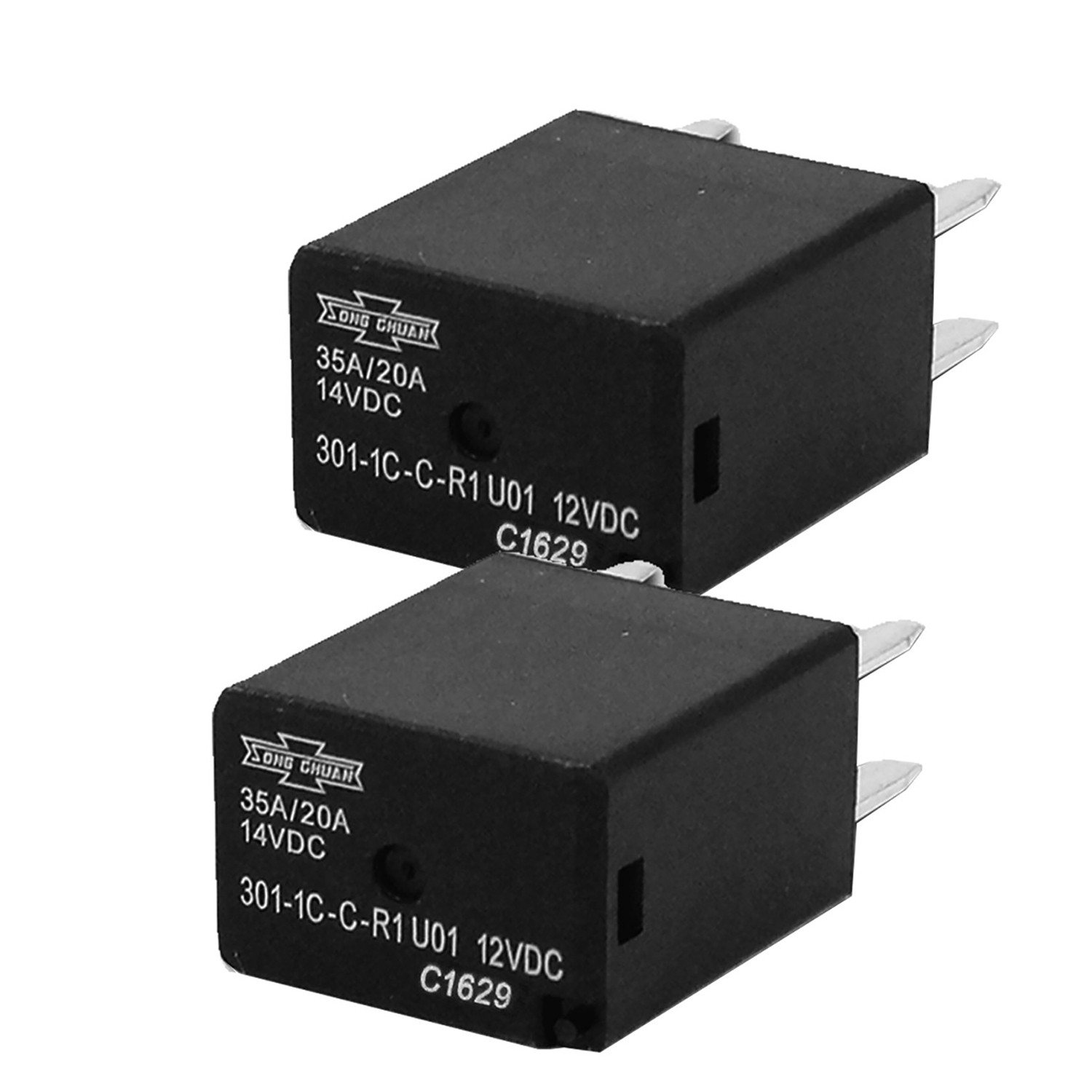 (Pack of 2)For Song Chuan Relay 301-1C-C-R1 U01 12VDC