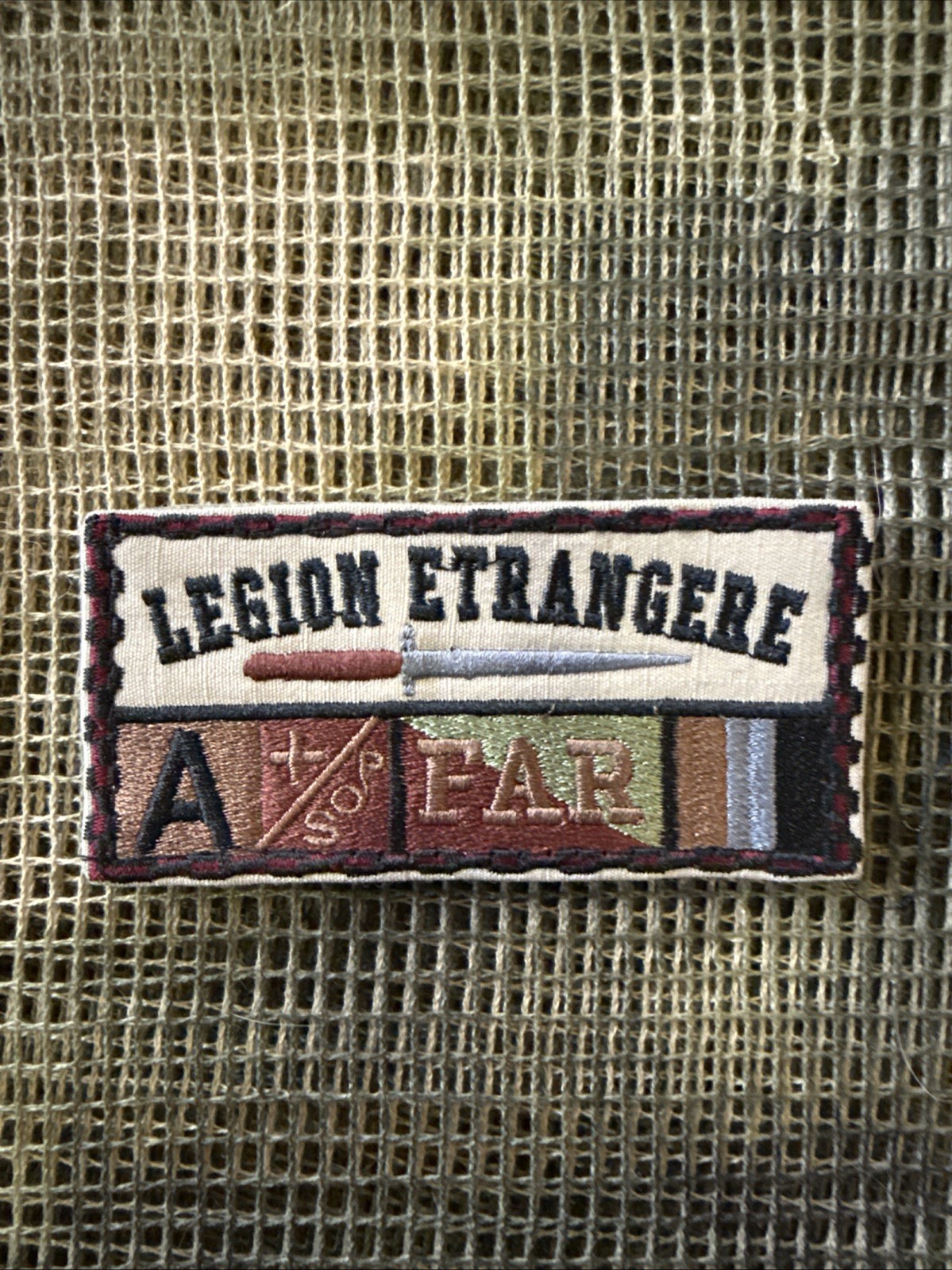 French Foreign Legion Legion Etrangere FAR Patch Coyote Border