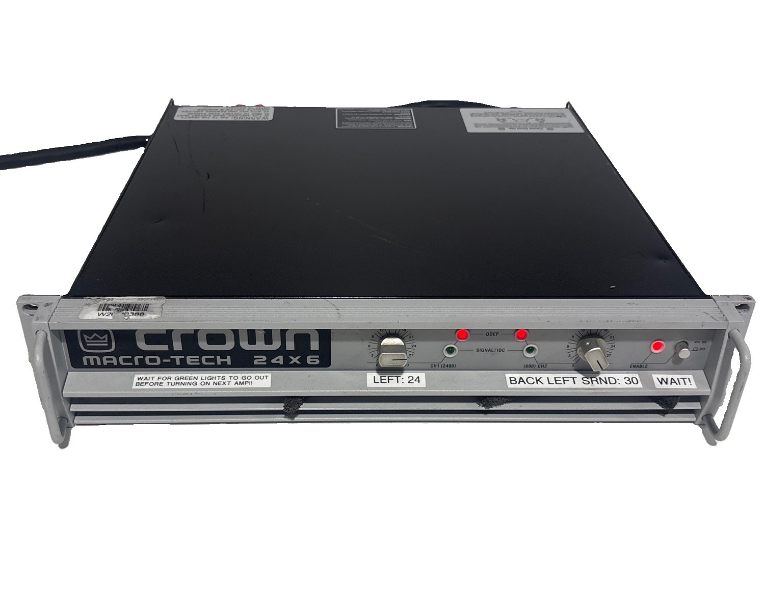 Crown Macro-Tech 24x6 Power Amp Macro Tech 30 Day Warranty