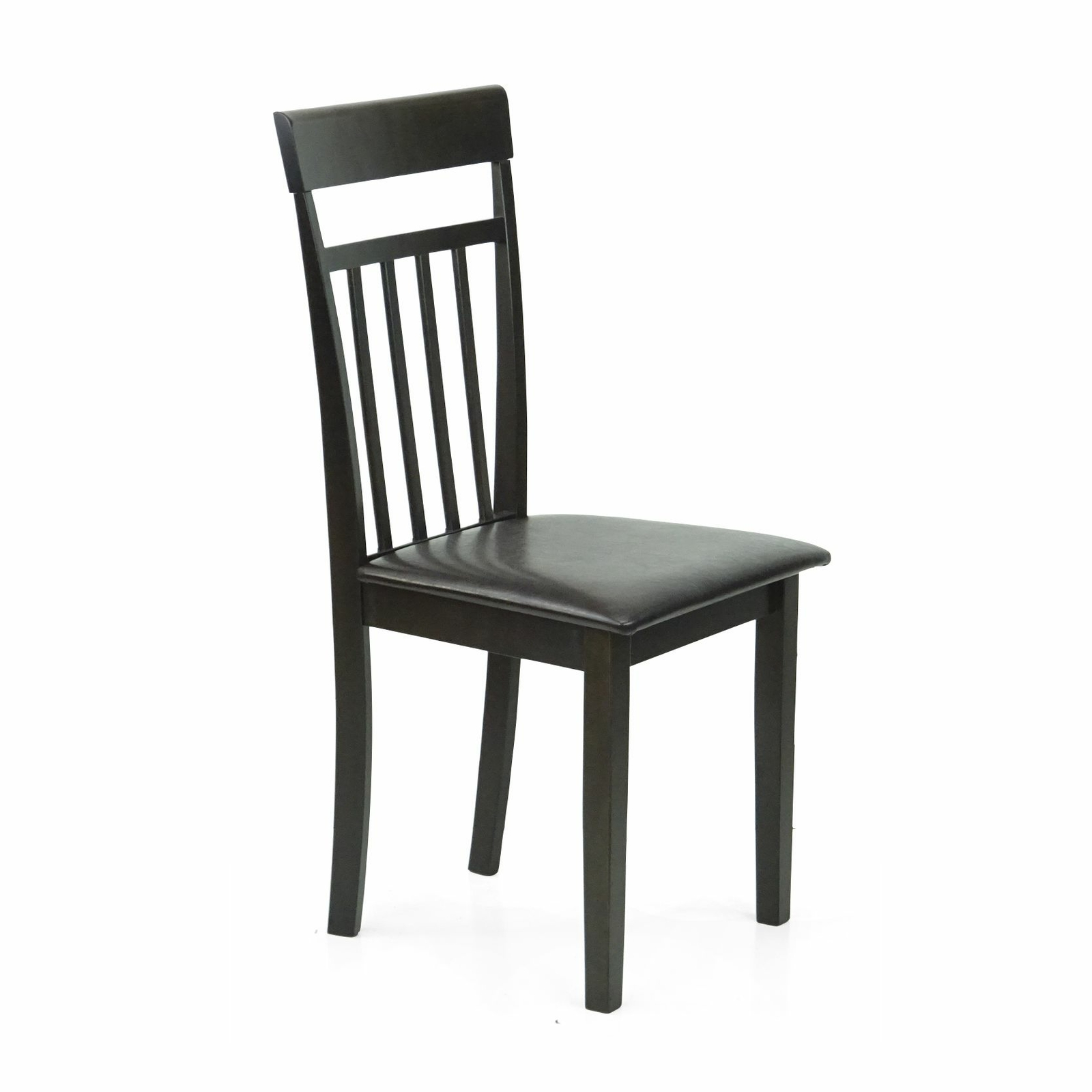 Dining Kitchen 3 Pcs SET Square Table 2 Warm Chairs Espresso Finish