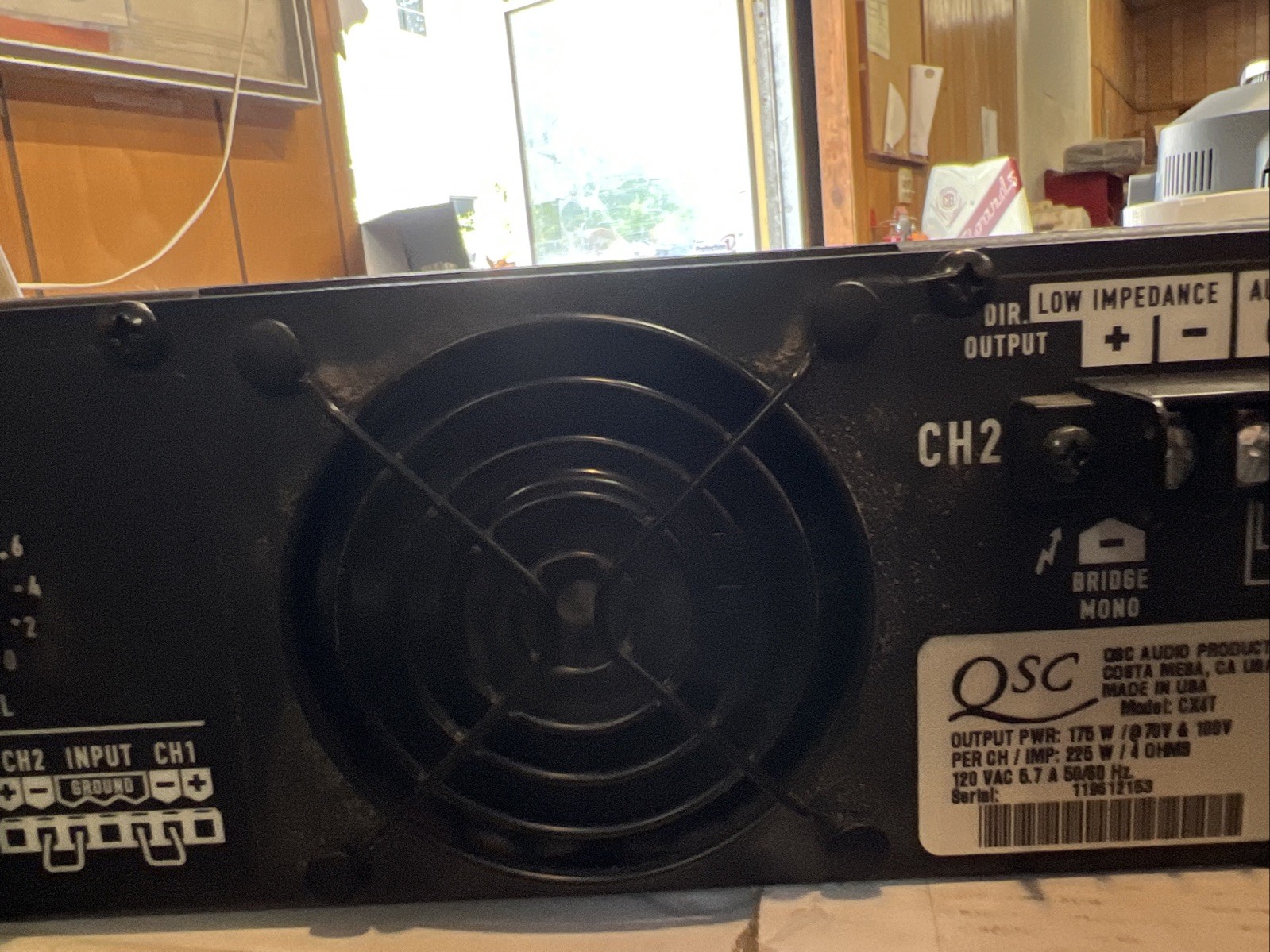 QSC CX4T power amplifier TESTED WORKING