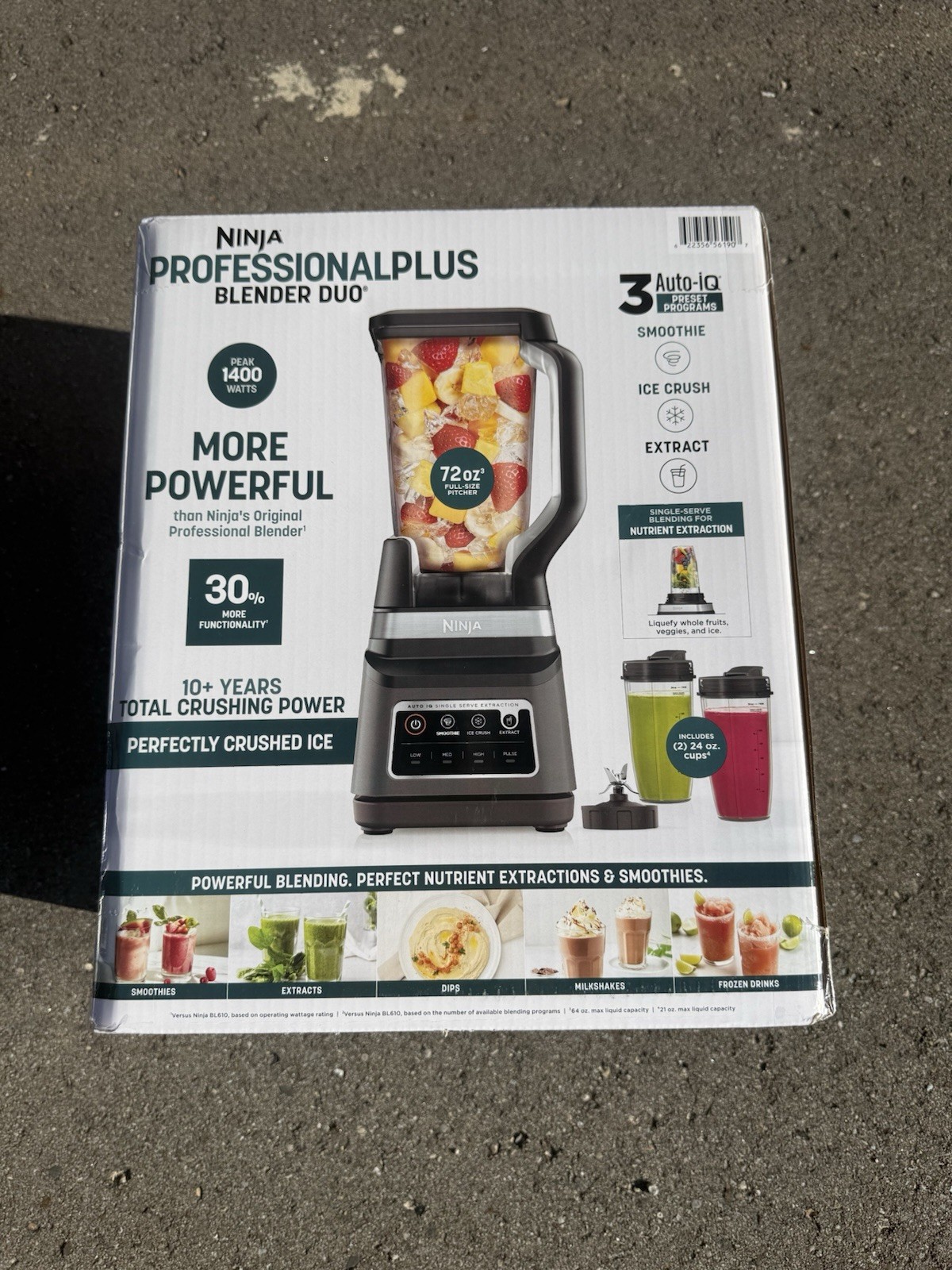 Ninja Professional Plus Blender DUO with Auto-iQ - Black (DB751A)