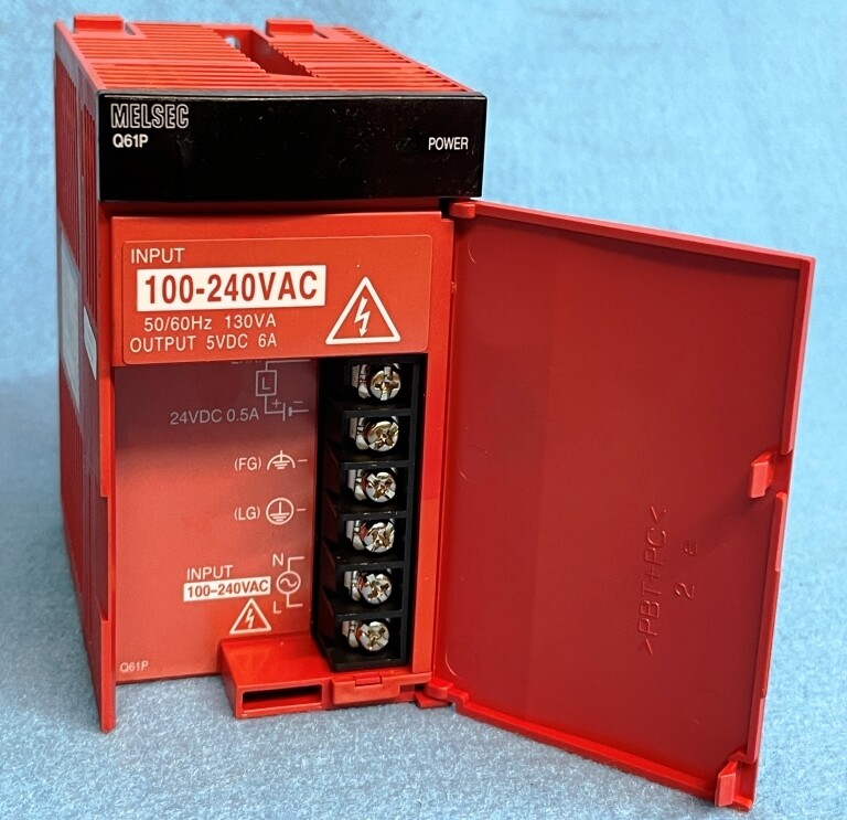 MITSUBISHI POWER SUPPLY UNIT, Q61P, 100-240VAC INPUT, 5VDC-6A OUTPUT