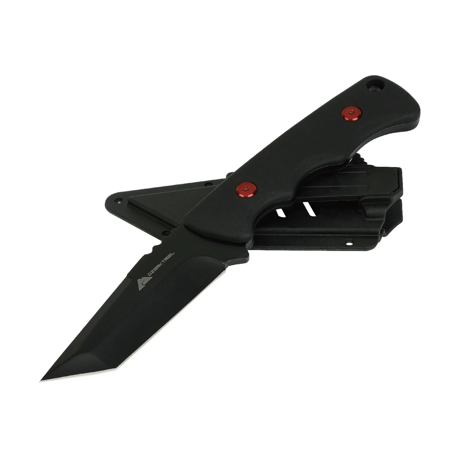 Ozark Trail Eagle Rock 7.5 inch Fixed Blade Black Tanto