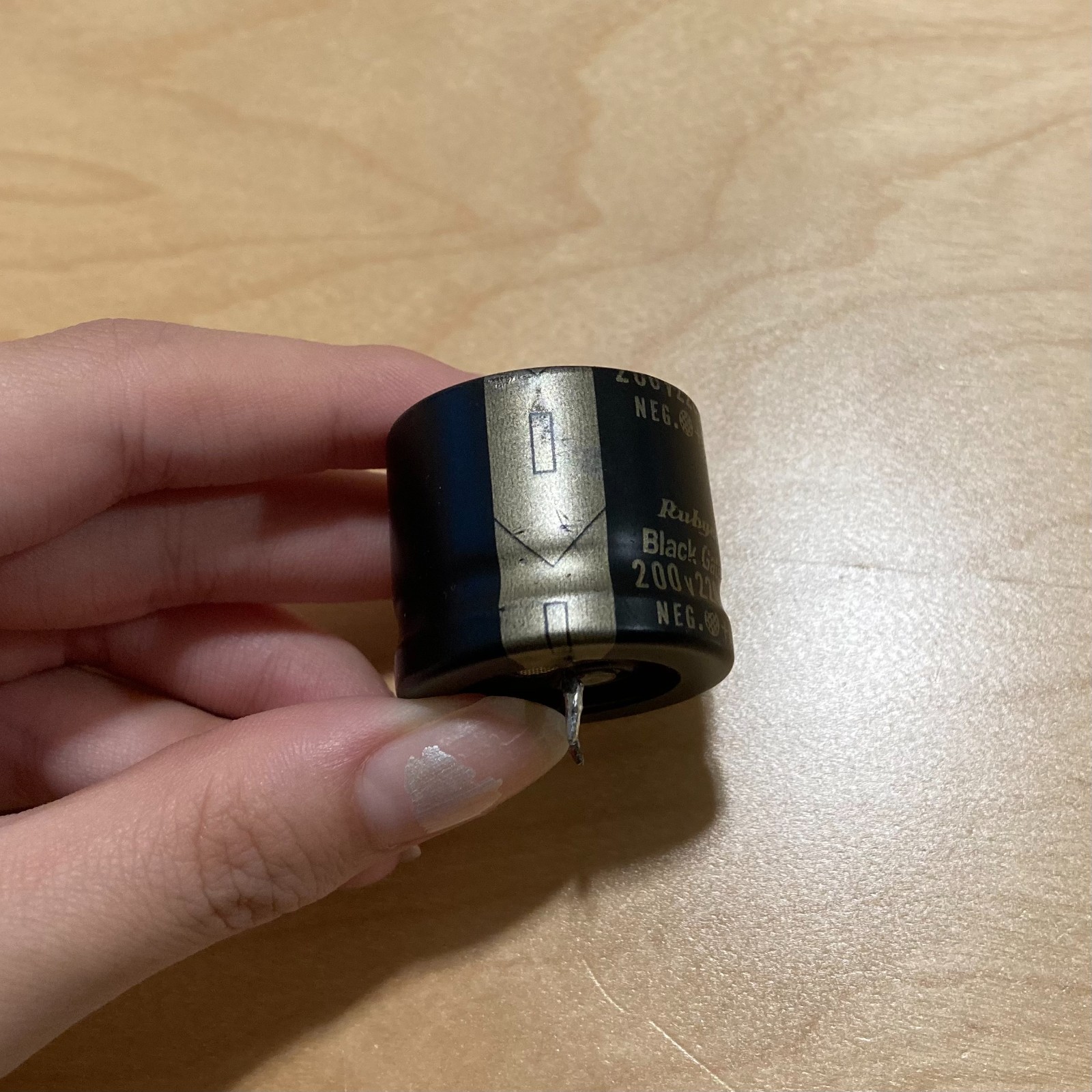 Rubycon Black Gate VK 200V 220uF Electrolytic Capacitor