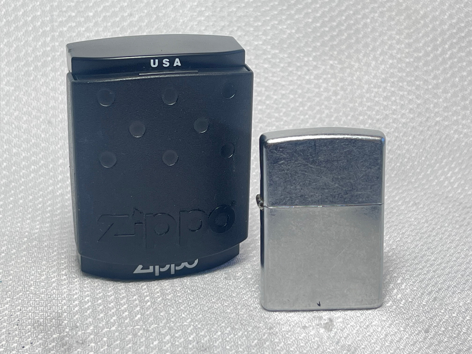 2000 Millennium XVI Zippo Refillable Brushed Chrome Cigarette Lighter In Case