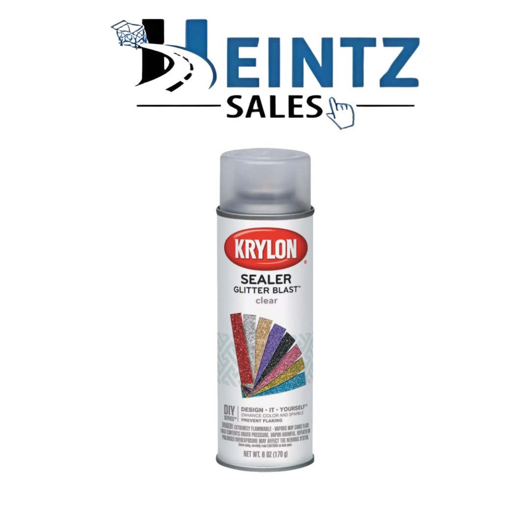 KRYLON 3800 -- Glitter Blast Clear Sealer 6oz 3 Pack