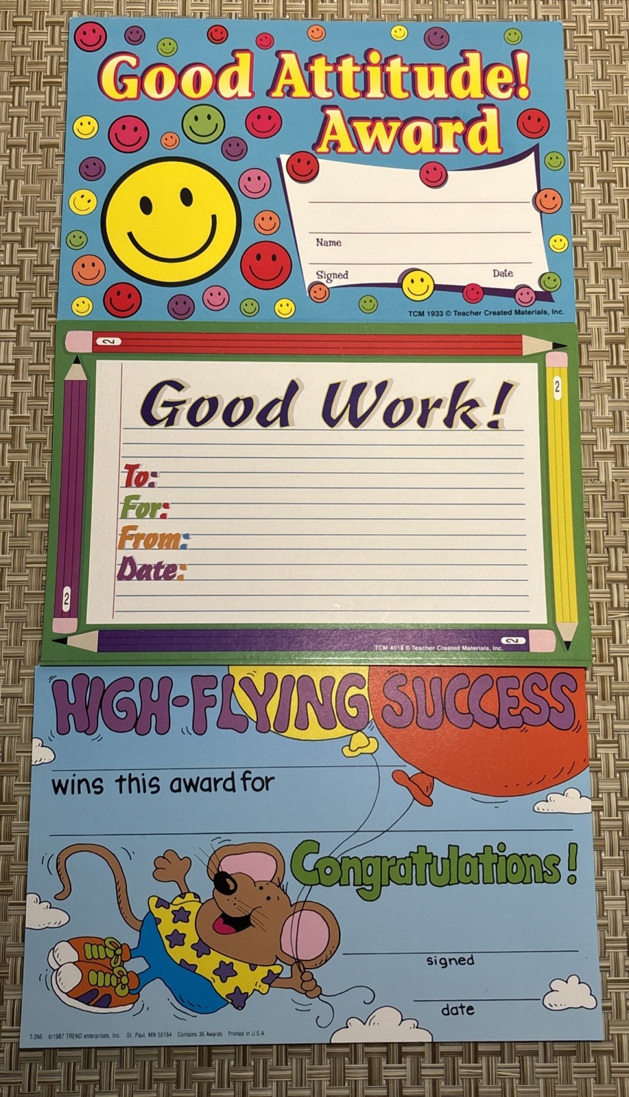 TikTok Viral 56 Vintage Teacher Reward Cards Teacher Created Materials & Trend