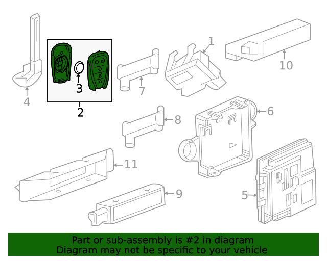 Genuine GM Transmitter 13548297