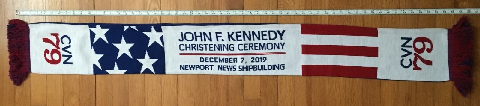 USS JOHN F. KENNEDY (CVN 79) SCARF & CHRISTENING PROGRAM - 7 DECEMBER 2019