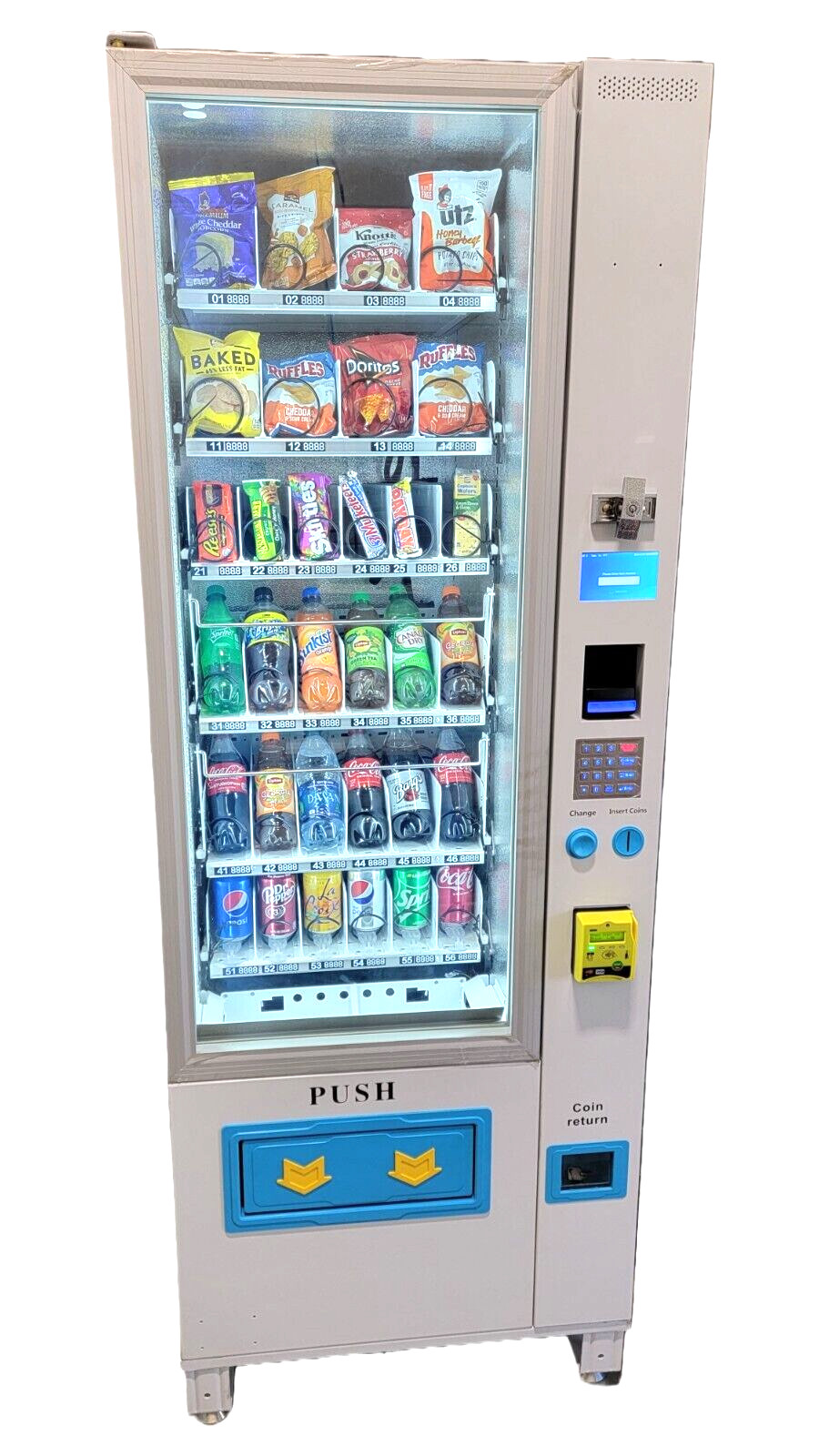 COMBO VENDING MACHINE WITH CREDIT CARD READER NAYAX TVC-VC BEST PRICE