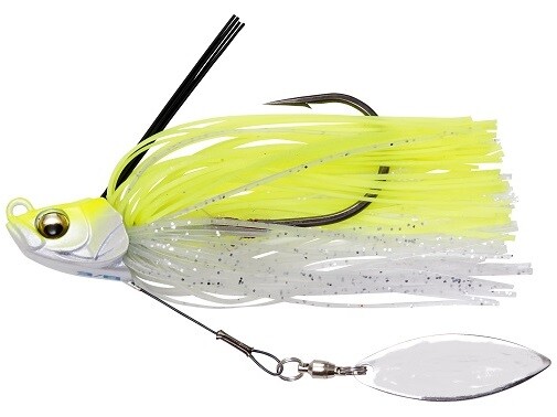 Durhams Tackle Swimmer Spin Jig 1/2oz  Reaction Chartreuse